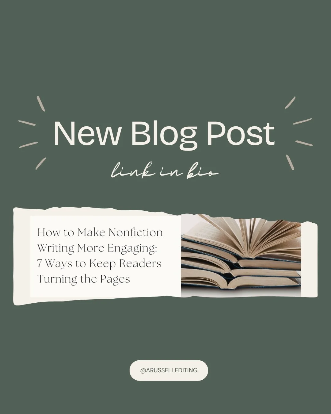 Your nonfiction book can be informative and impossible to put down. 📖

Think nonfiction has to sound formal, academic, or a little&hellip;dry?

It doesn&rsquo;t.

The most engaging nonfiction gives readers a reason to care about the information. It 