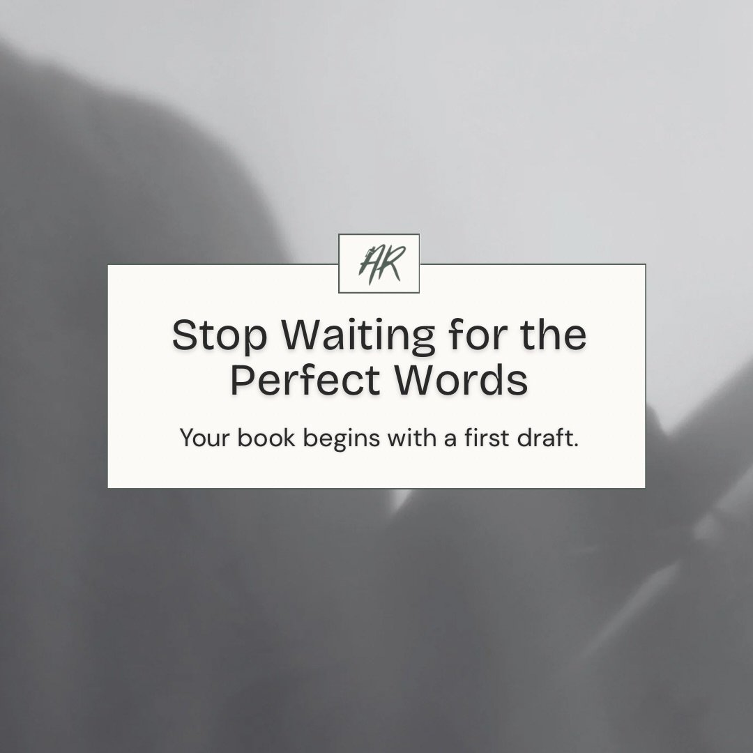 If you&rsquo;re writing a nonfiction book, it&rsquo;s easy to get stuck trying to find the perfect words, craft the perfect sentence, or make every paragraph sound polished.

But that&rsquo;s not what the first draft is for.

Start by getting the wor
