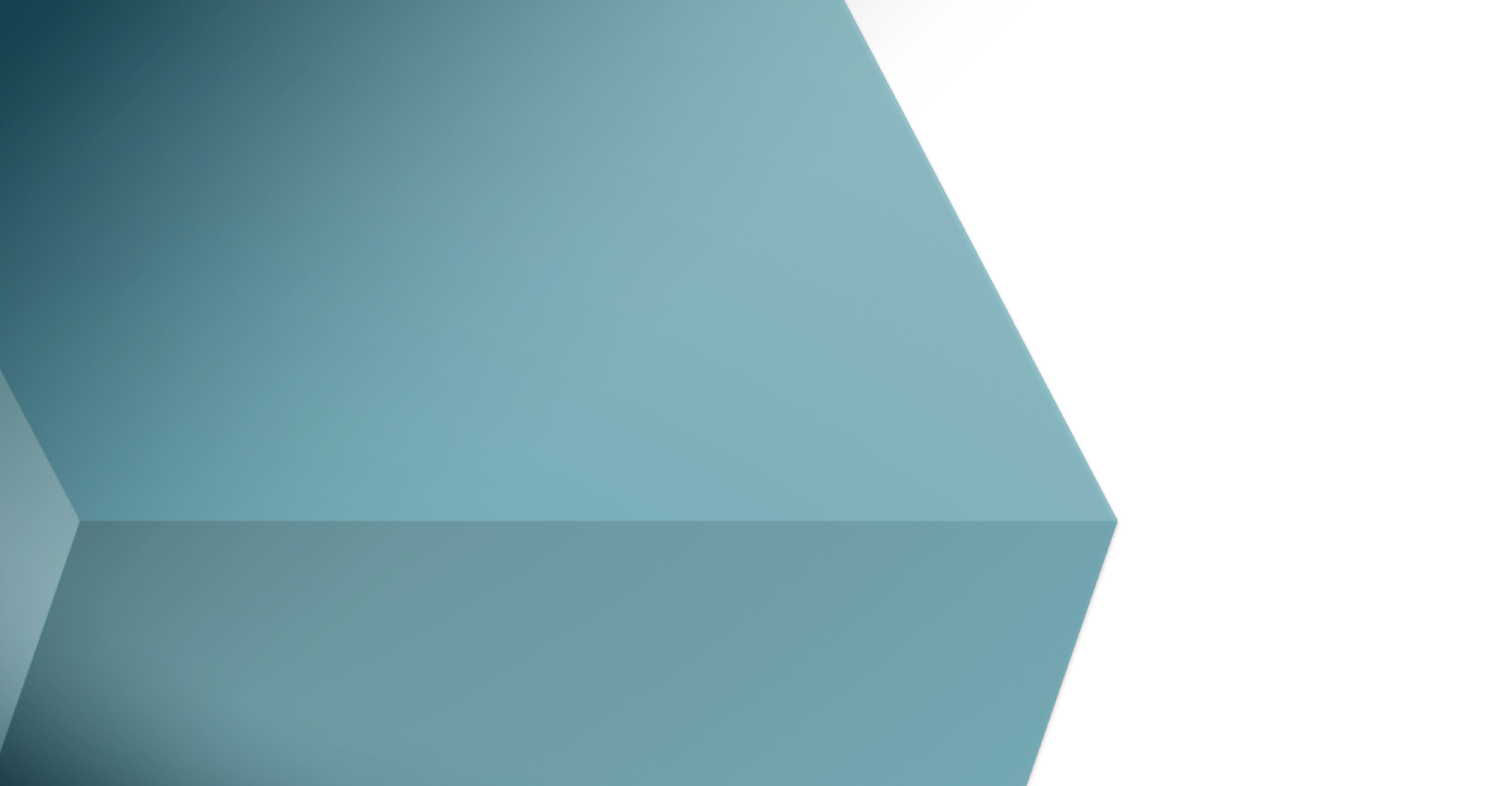 Abstract geometric design with blue, teal, and black shapes.