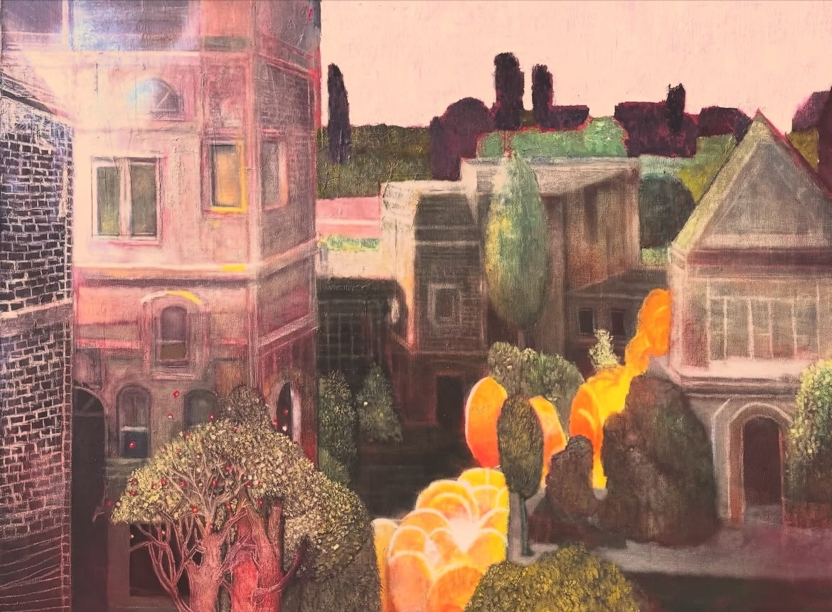 EARLY EVENING 36" x 36" OIL ON CANVAS