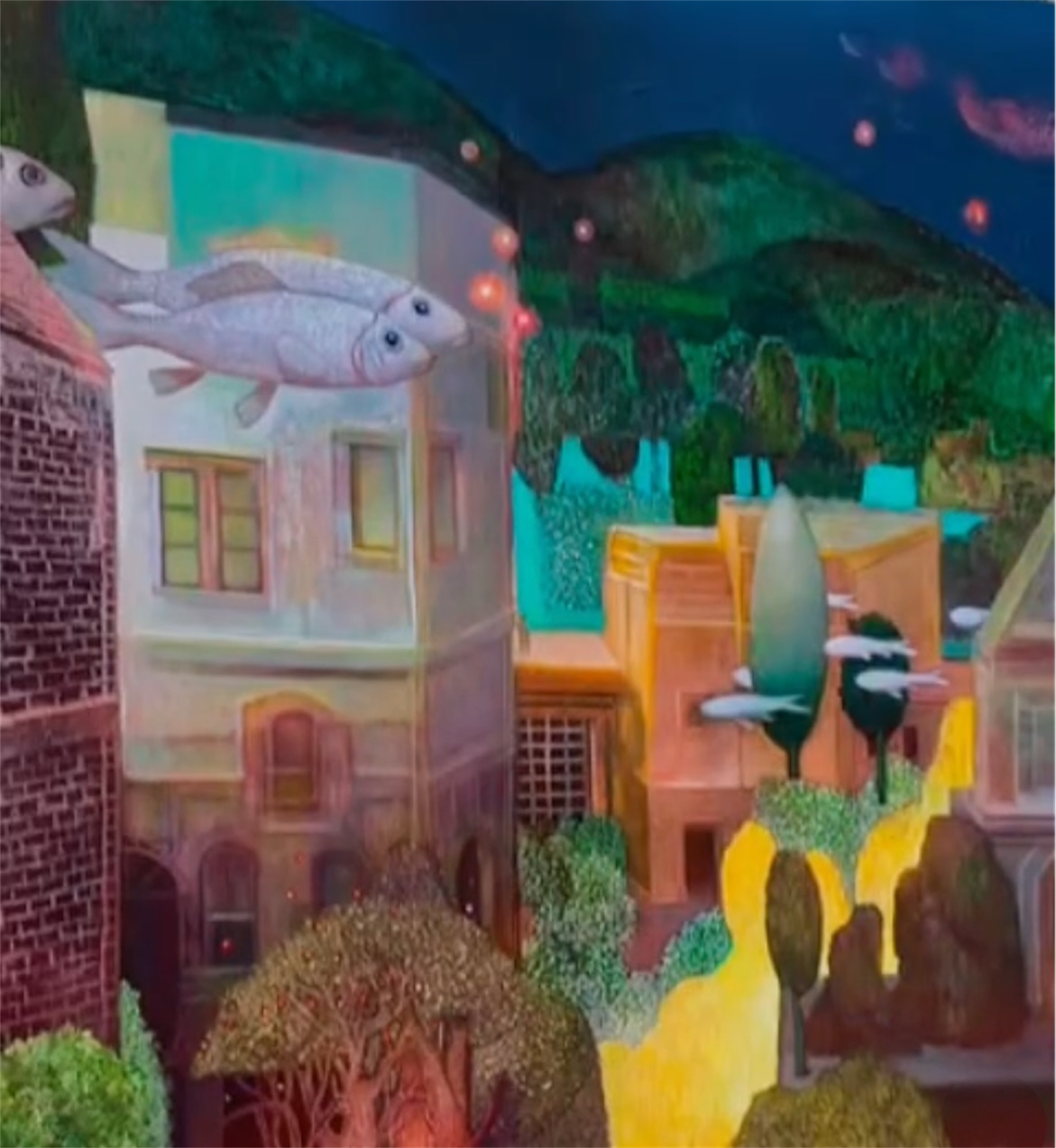 IN THE ATELIER 36" x 36" OIL ON CANVAS