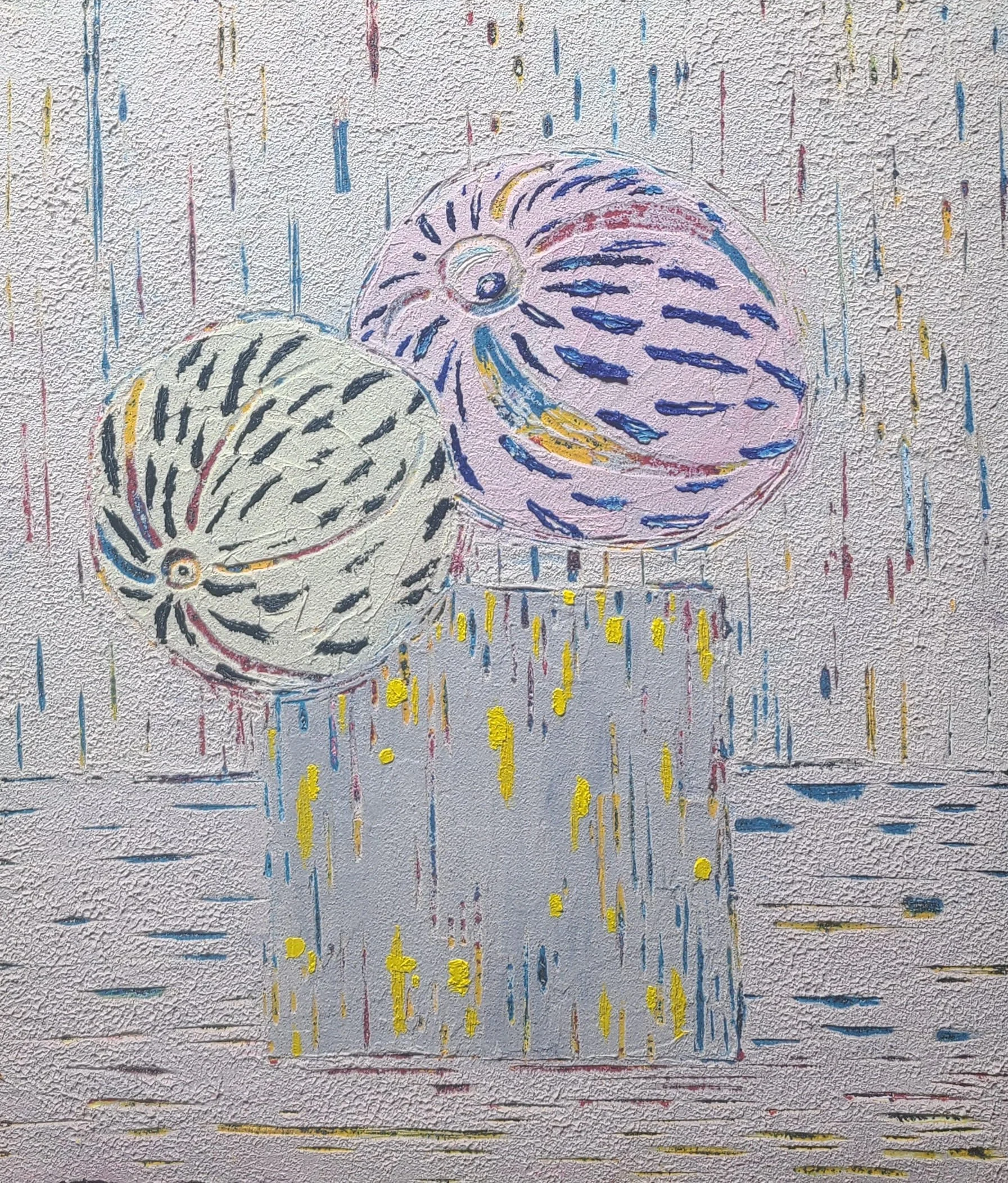 LONG DREAM (2024) 17.9" x 20.9" ACRYLIC ON CANVAS