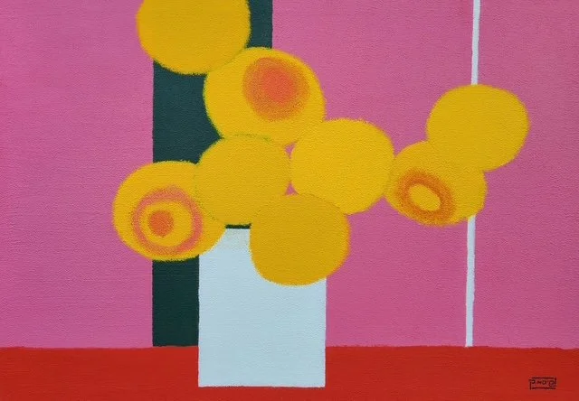 THERE ARE FLOWERS IN OUR DREAMS 6 (2022) 37.3" x 27.5" ACRYLIC ON CANVAS