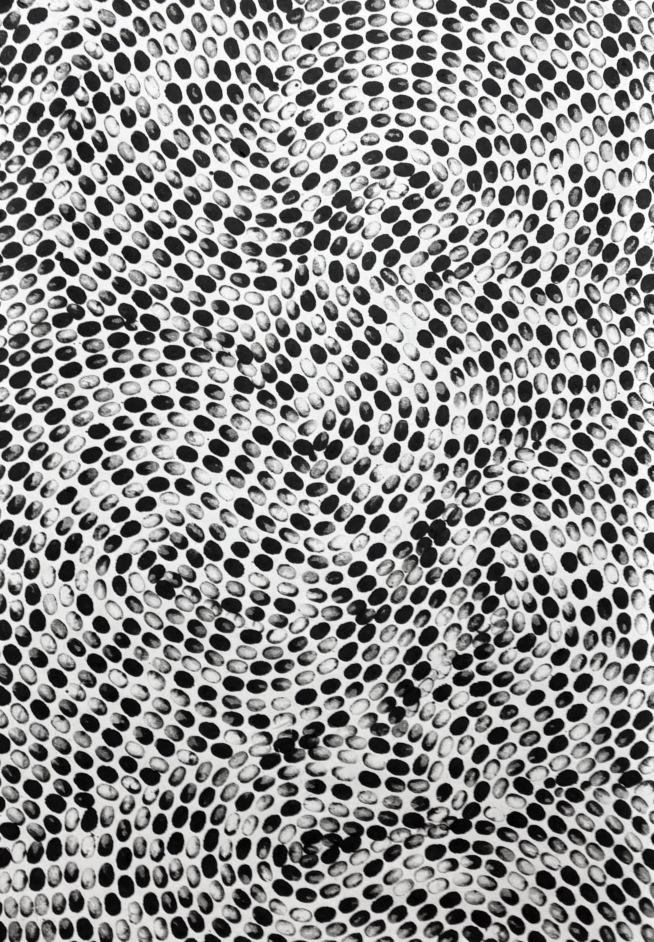  WHITE NOISE SERIES  (2025)   93 x 63cm   soot ink on hanji
