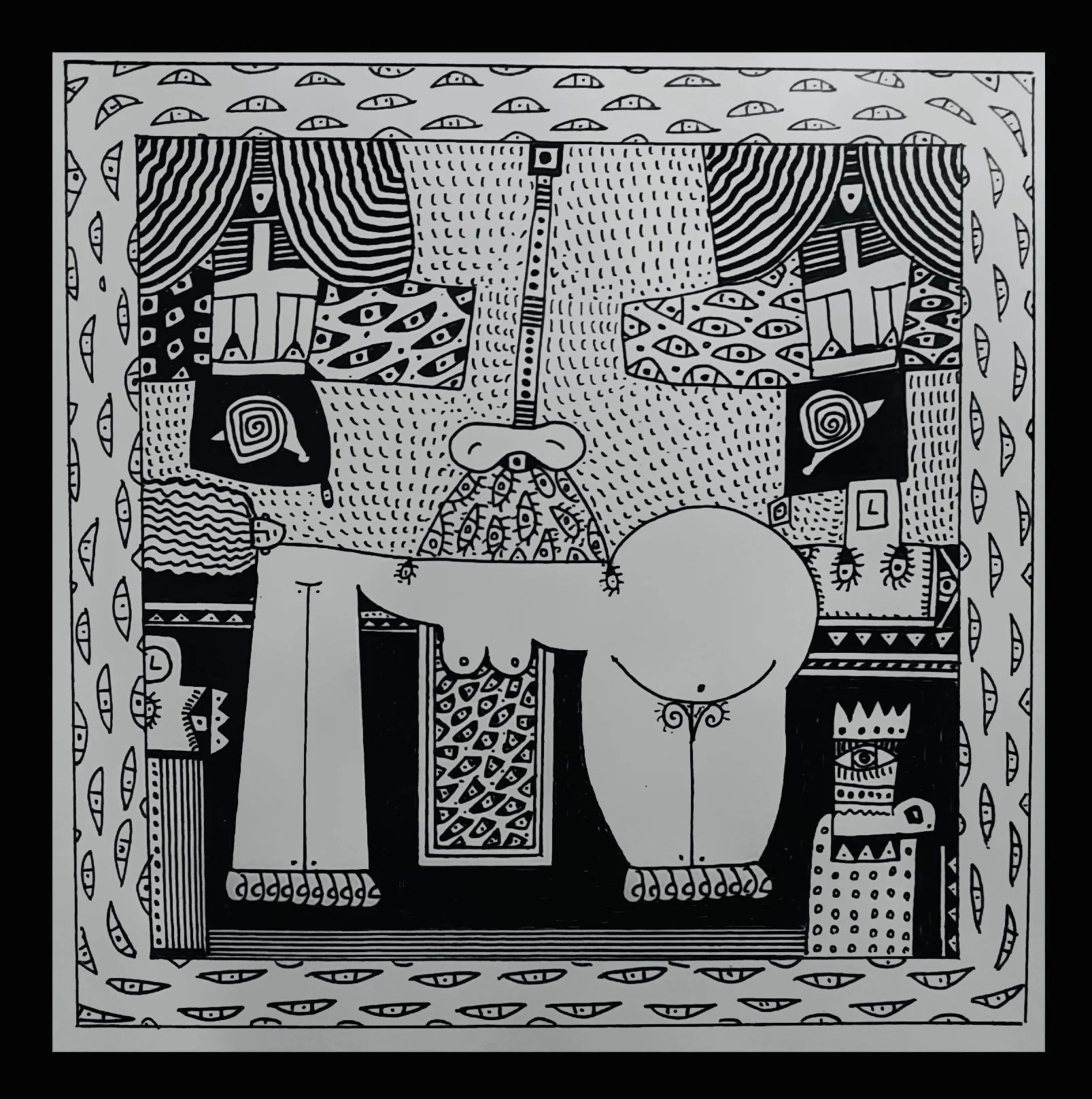  WOMAN    10 x 10cm   ink on paper