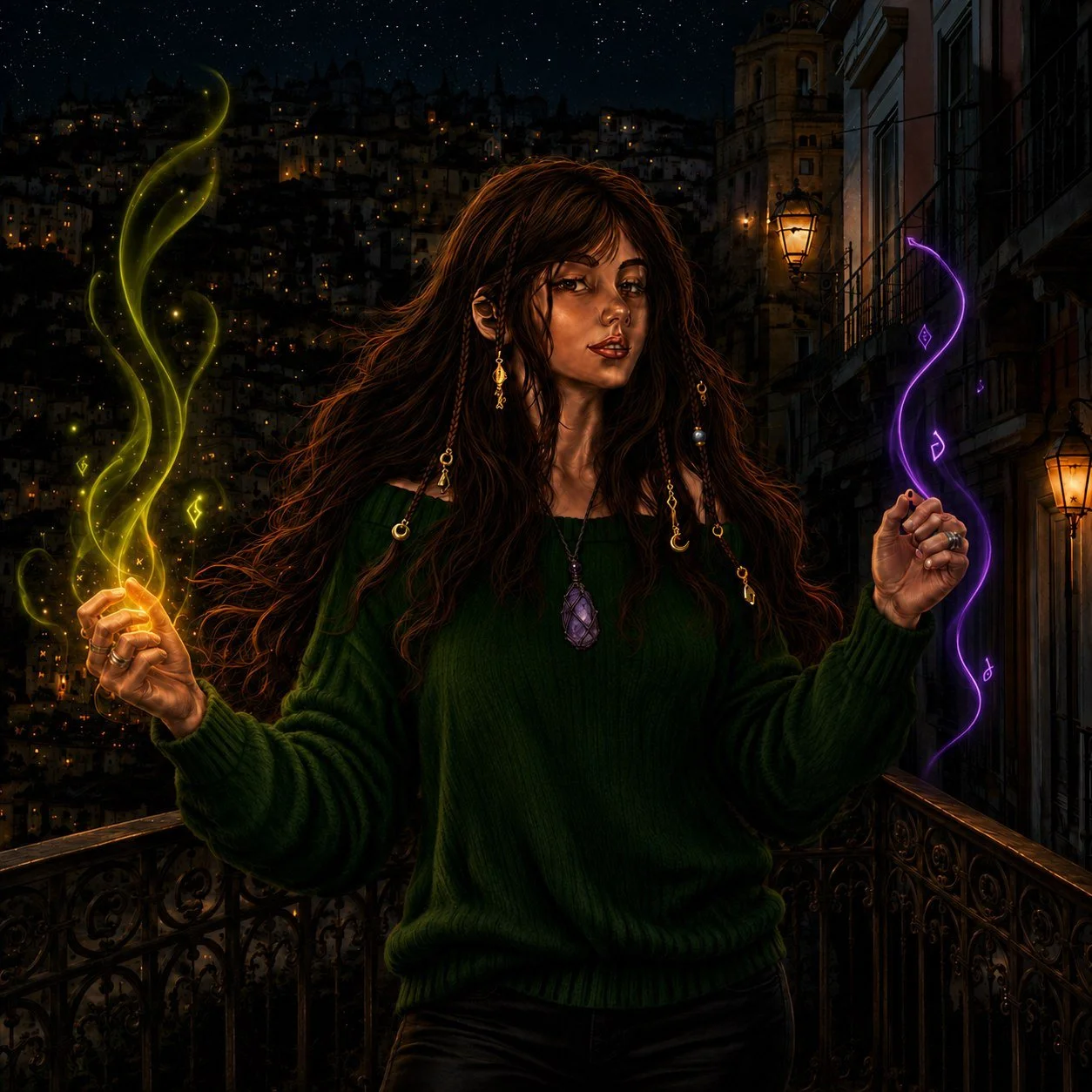 Isadora de Castro, the Witch and ward-maker of Loja das Sombras.