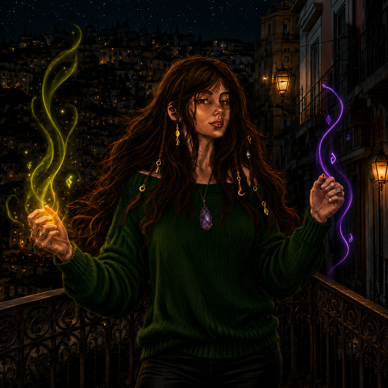 Isadora de Castro, the Witch and ward-maker of Loja das Sombras.
