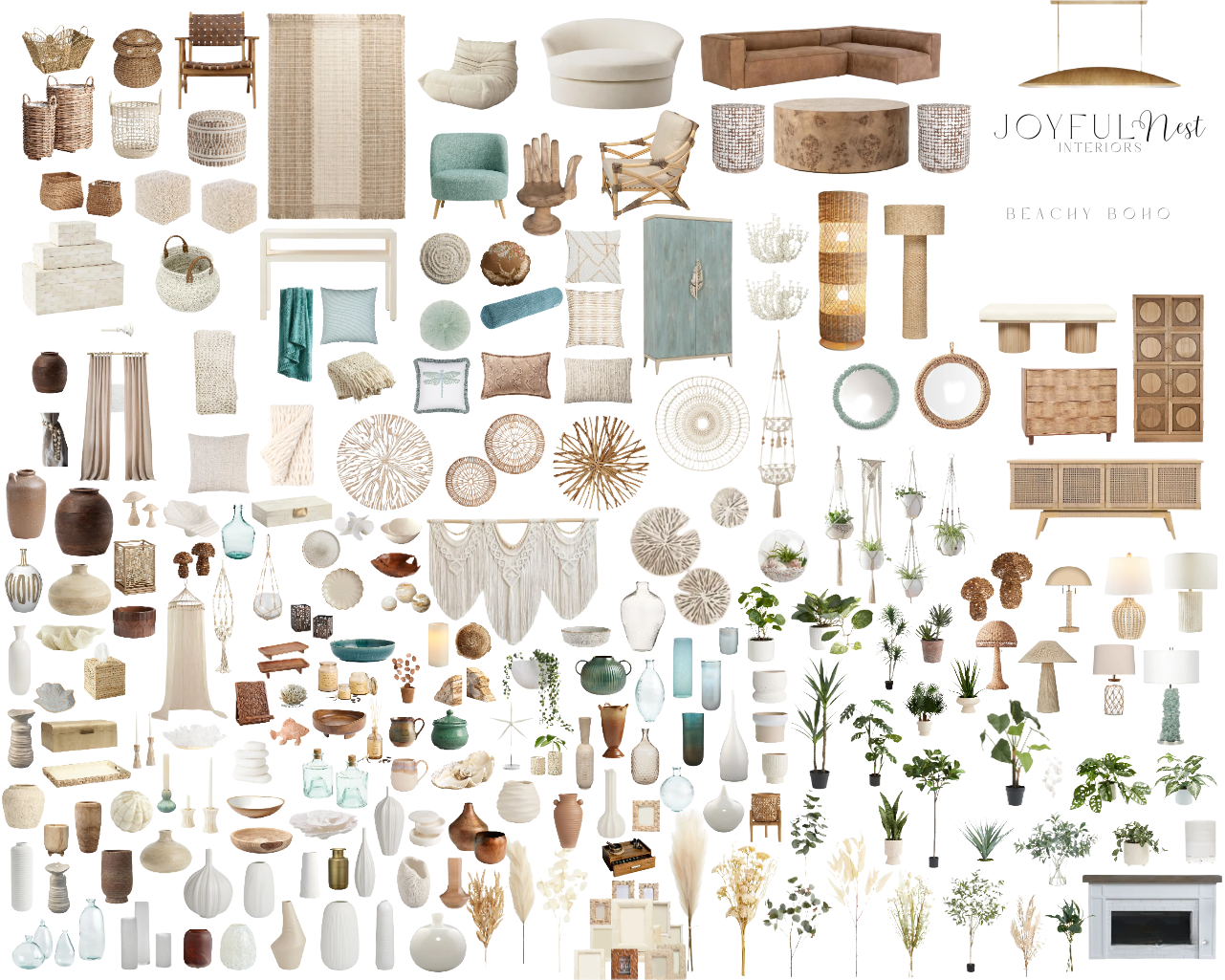 Beachy Boho Living Room Design in Bend, Oregon