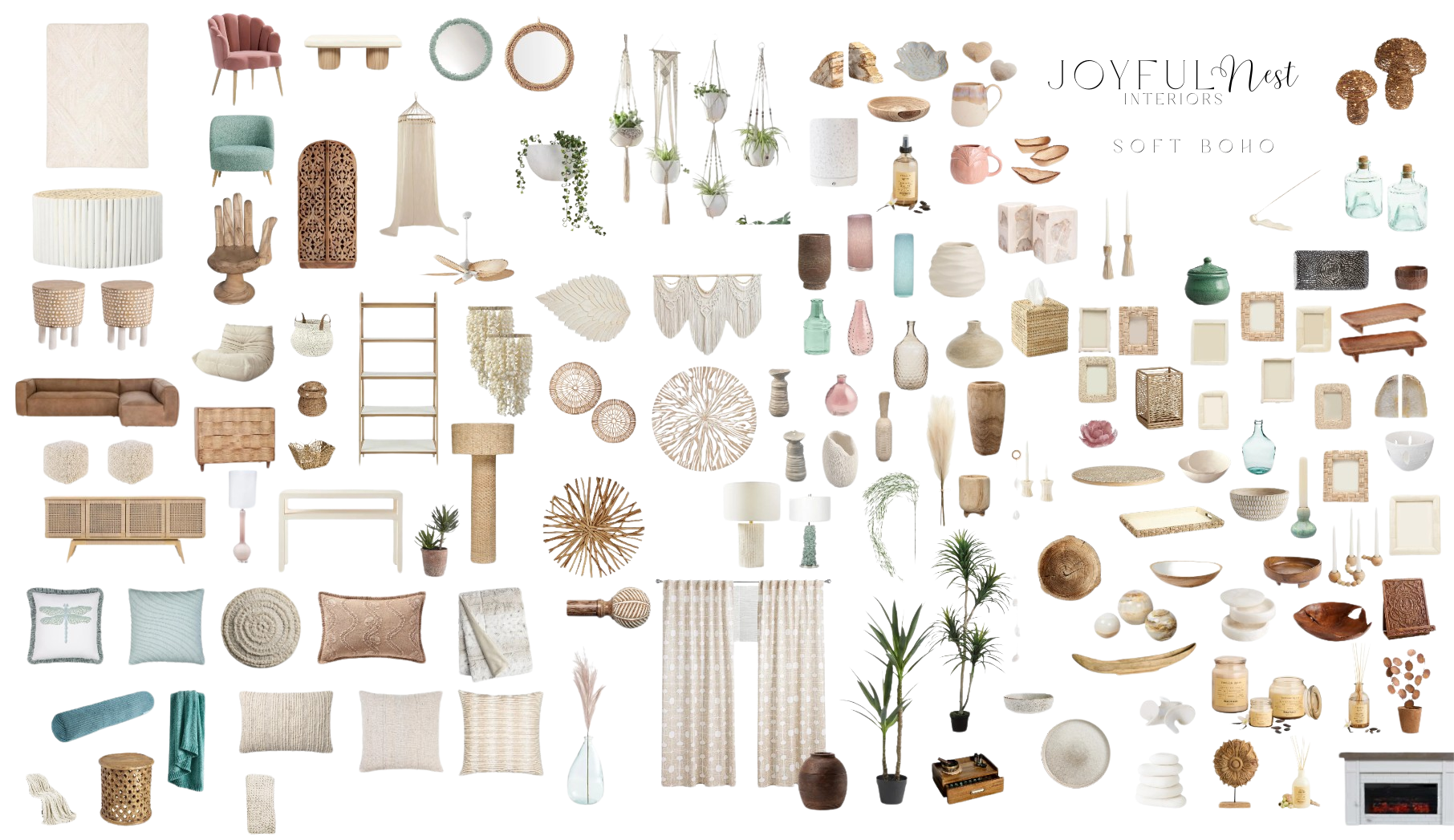 Soft Boho Living Room Design in Bend, Oregon