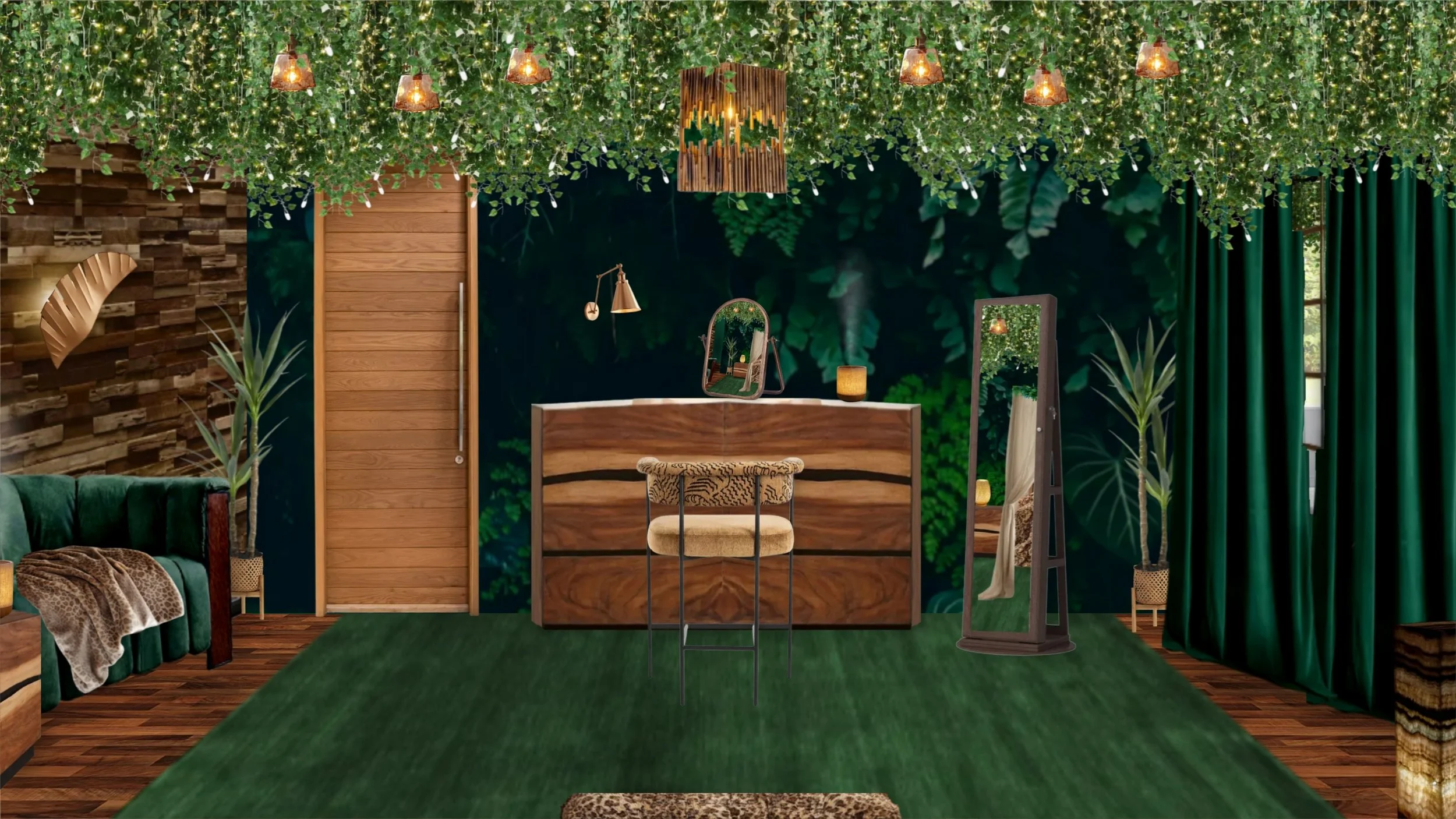 Wild Boho Primary Bedroom Design in Bend, Oregon - Beauty side - by Joyful Nest Interiors