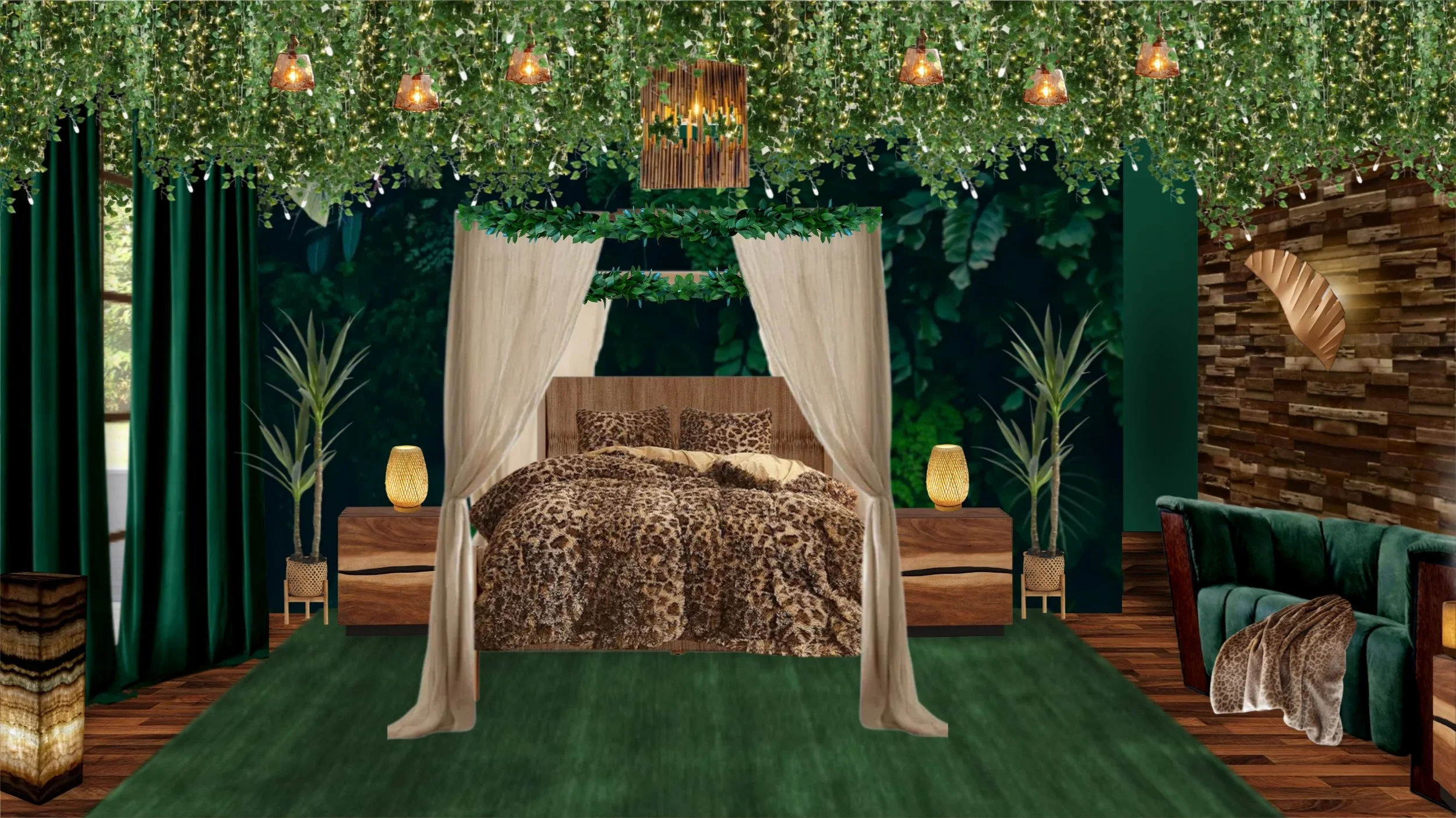 Wild Boho Primary Bedroom Design in Bend, Oregon