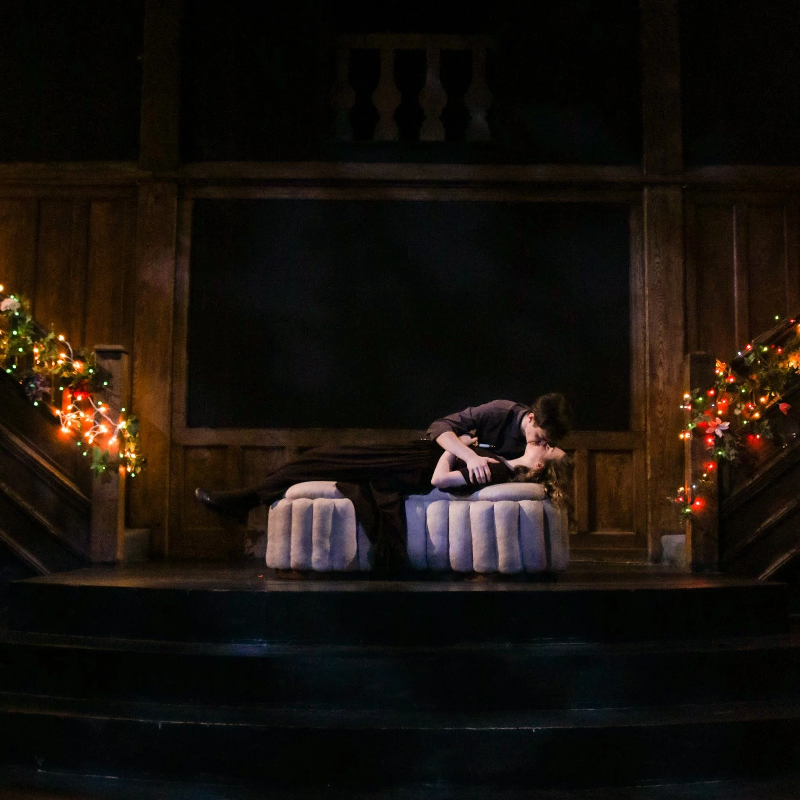 Adrian Chevalier as Romeo and Lucy Ellis as Juliet. Photo by Chloe McDonald. 