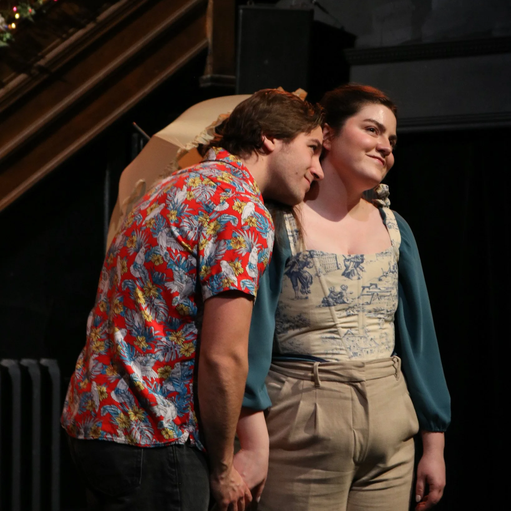 Lucas Blakely as Mercutio and Avery MacDonald as Nurse. Photo by Chloe McDonald.