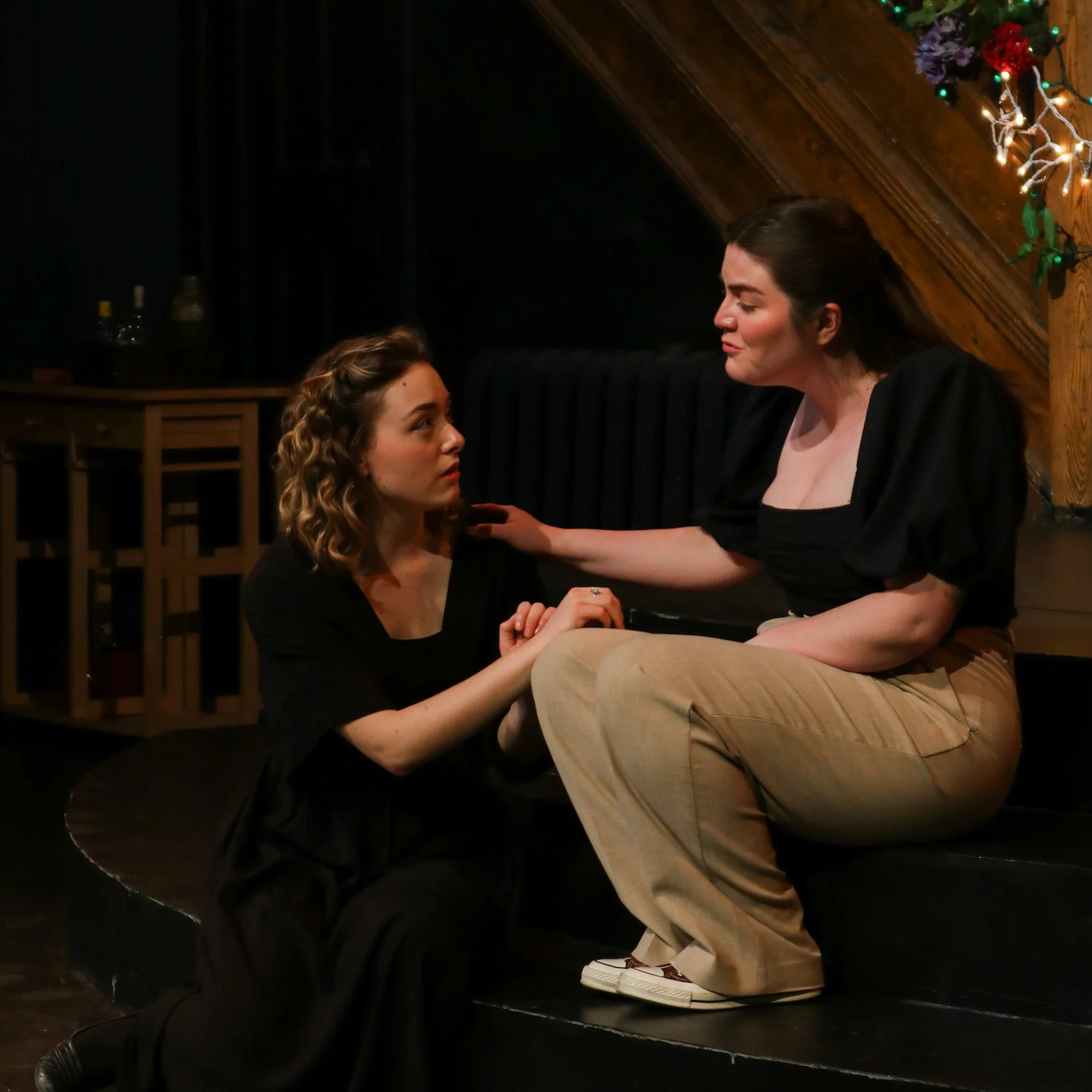Lucy Ellis as Juliet and Avery MacDonald as Nurse. Photo by Chloe McDonald.