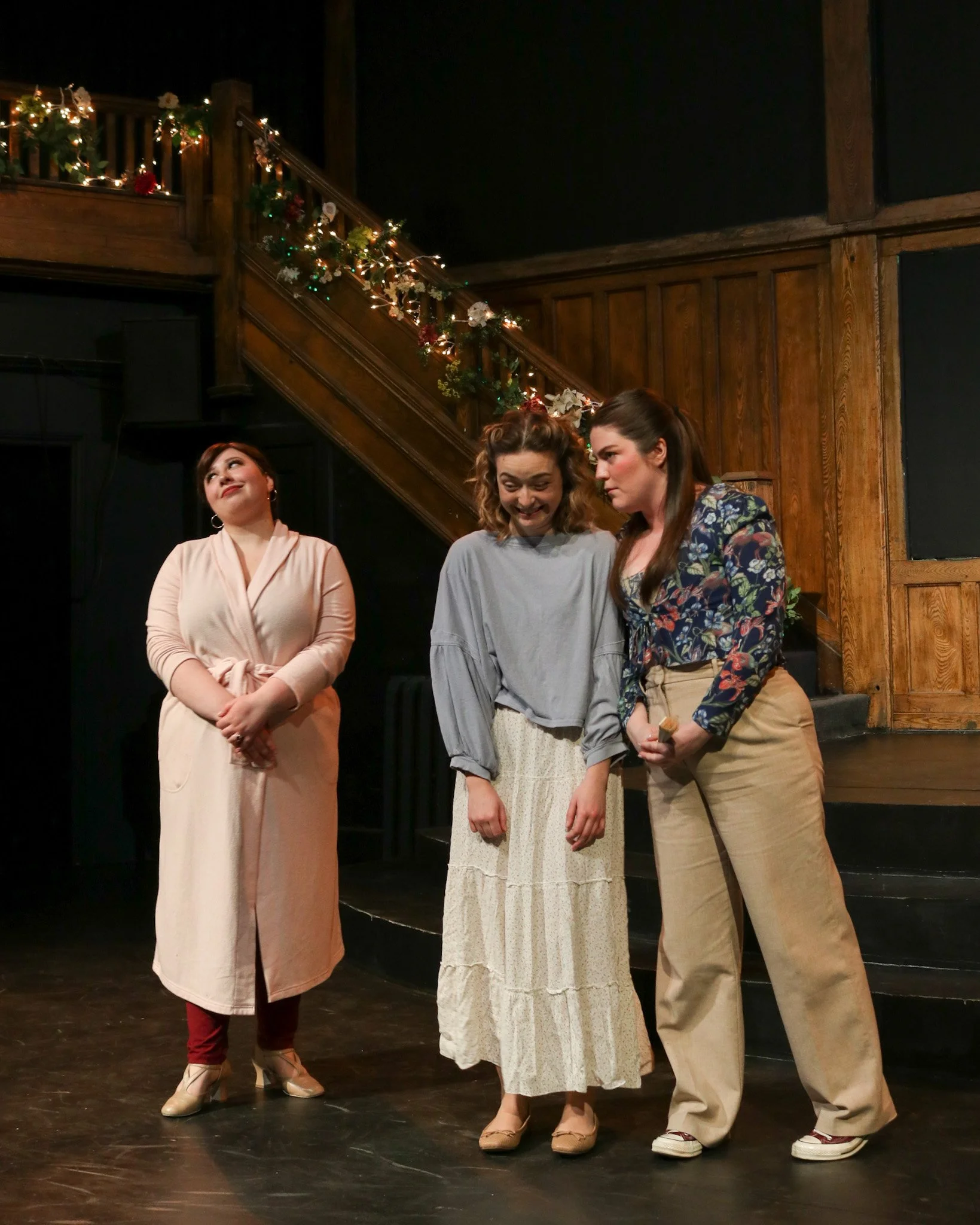 Josephine Herbut as Lady Capulet, Lucy Ellis as Juliet, and Avery MacDonald as Nurse. Photo by Chloe McDonald.