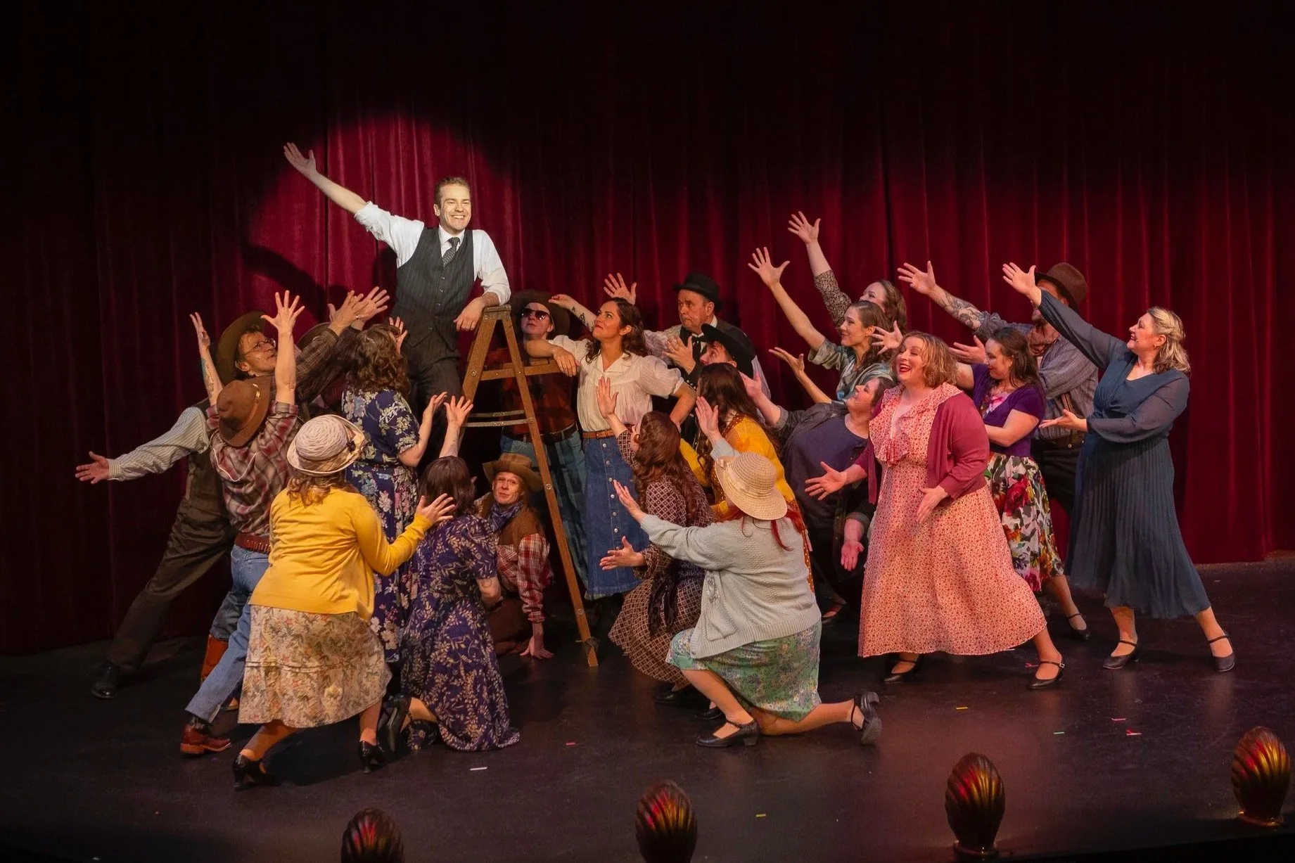 Cast of Crazy for You - Photo by David Swiecicki