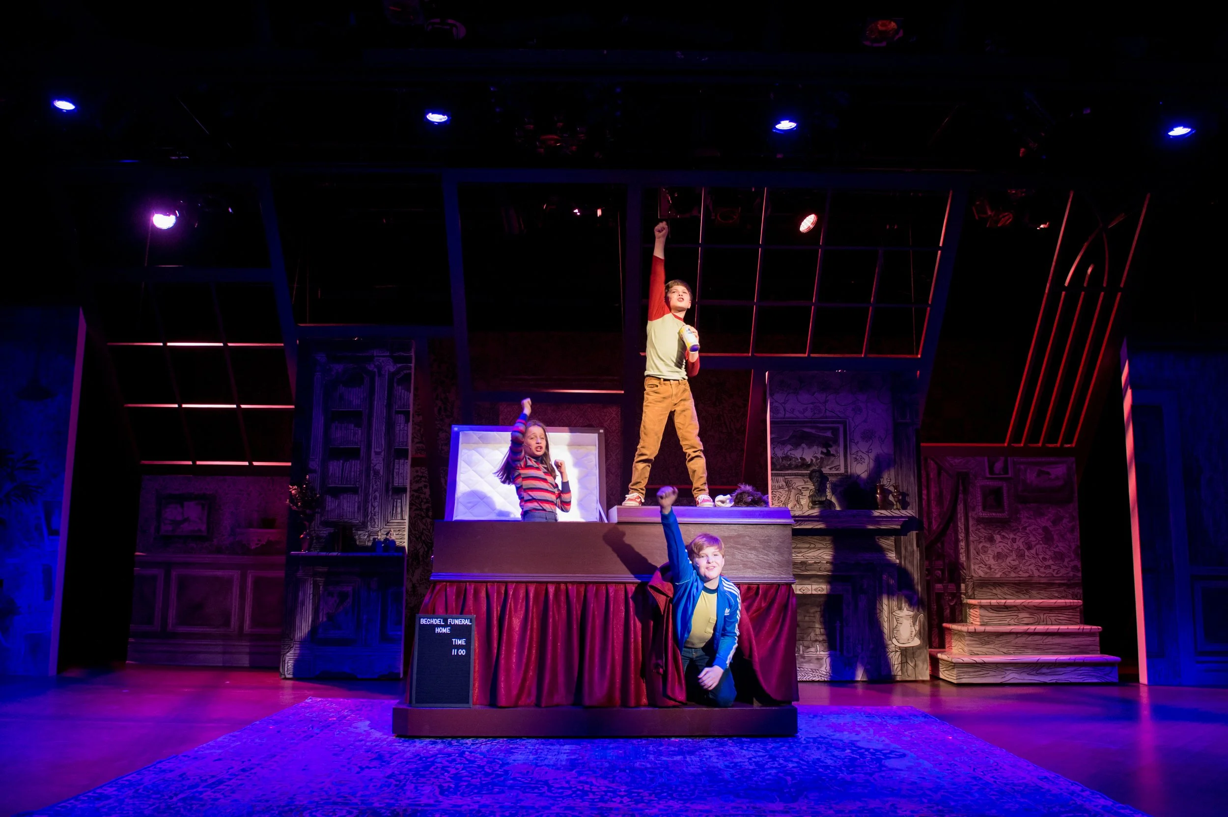 Cast of Fun Home - RMTC - Assistant Director under Sarah Garton Stanley - Photo by Dylan Hewlett