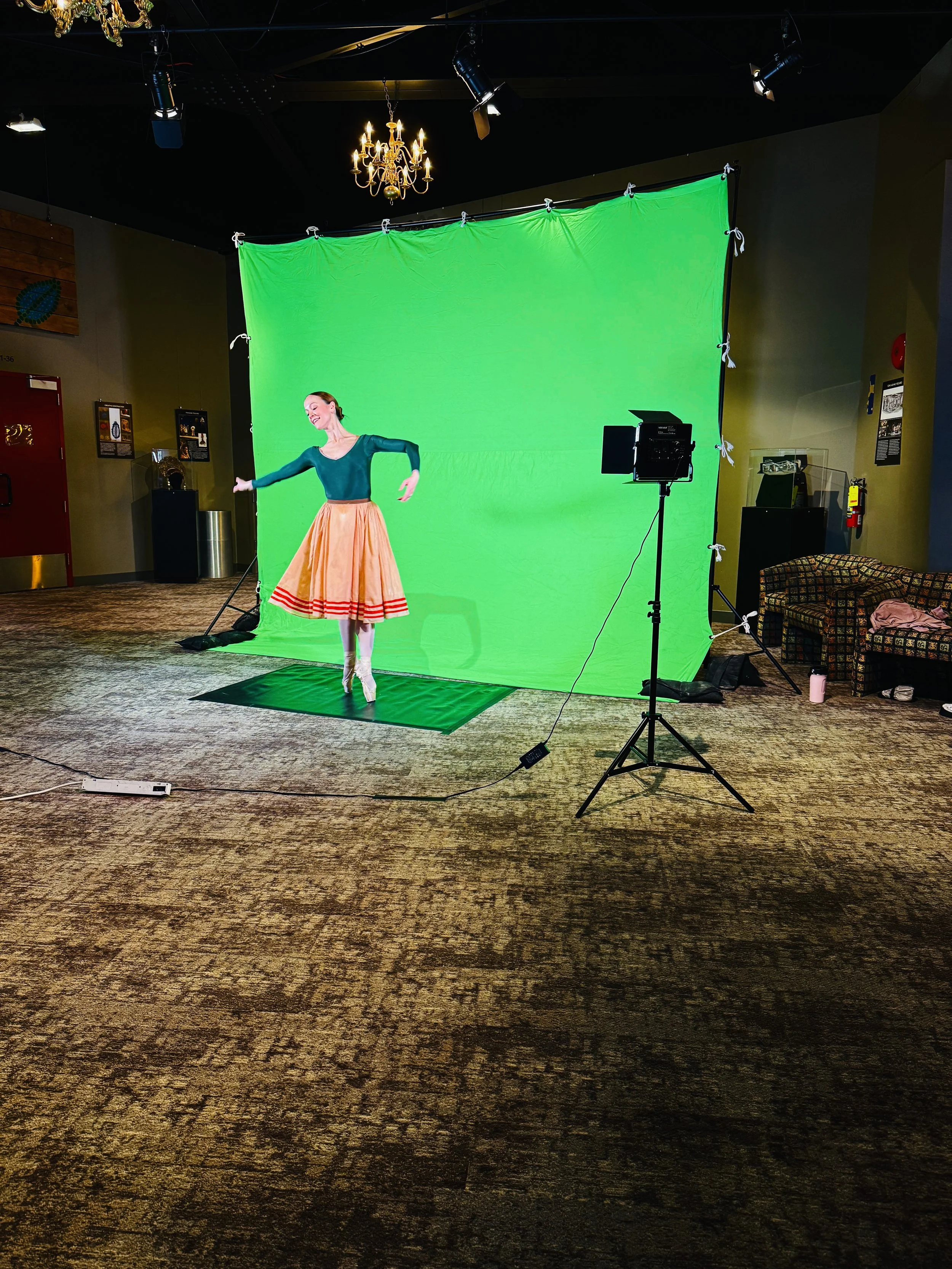 Elizabeth Lamont filming Barette's shadow