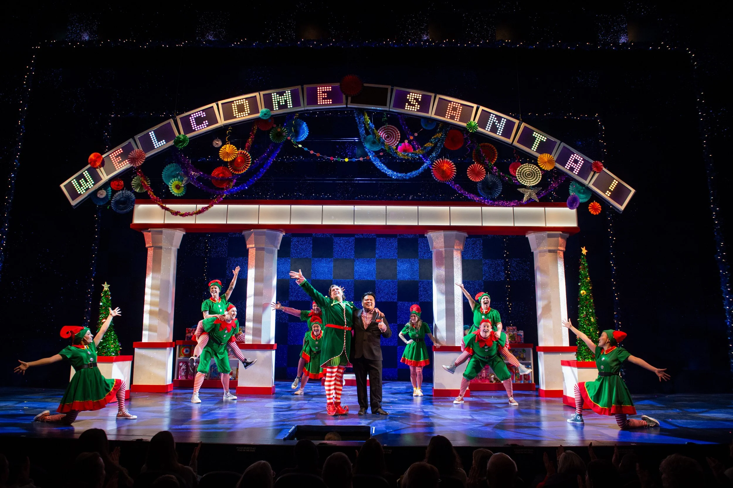 Cast of Elf - RMTC - Assistant Director & Assistant Choreographer under Julie Tomaino - Photo by Dylan Hewlett