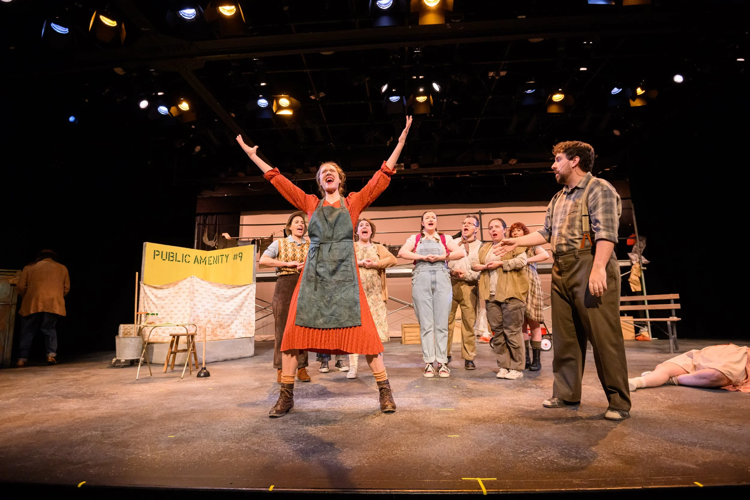 Cast of Urinetown - Photo by Mike Sudoma