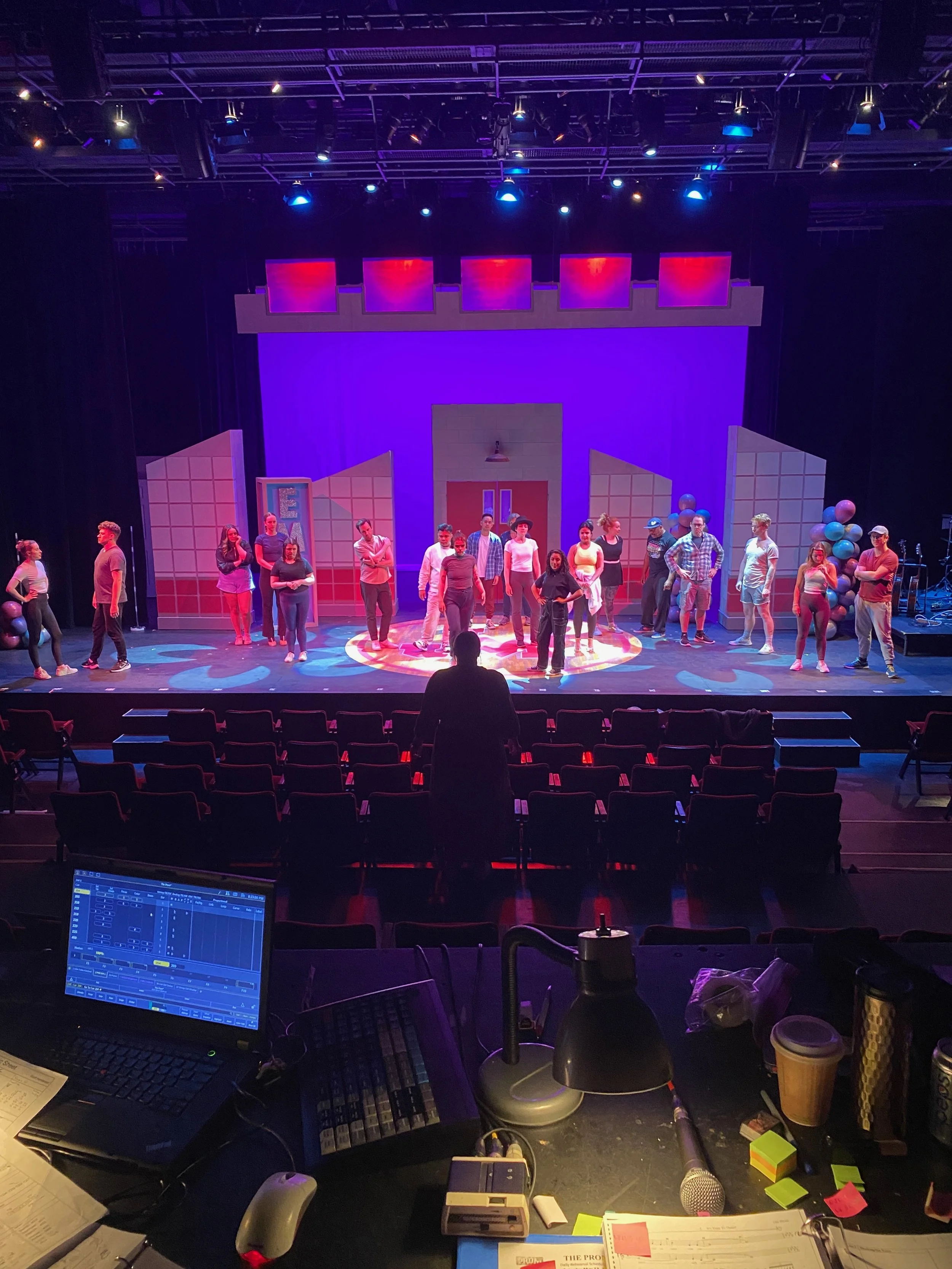 Working with the cast of The Prom