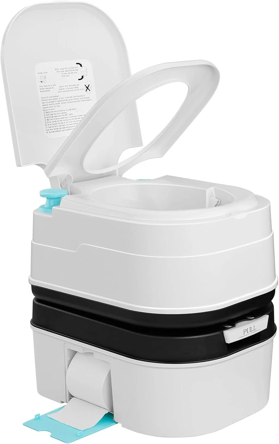 This portable toilet is perfect for camping and travel! It's odorless and leak-proof, so you'll be all set for your next adventure.