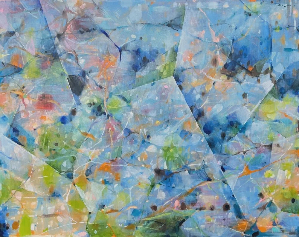 wolongc時空晶體14_Spacetime Crystal 14_2025_畫布油畫＿91x116.JPG