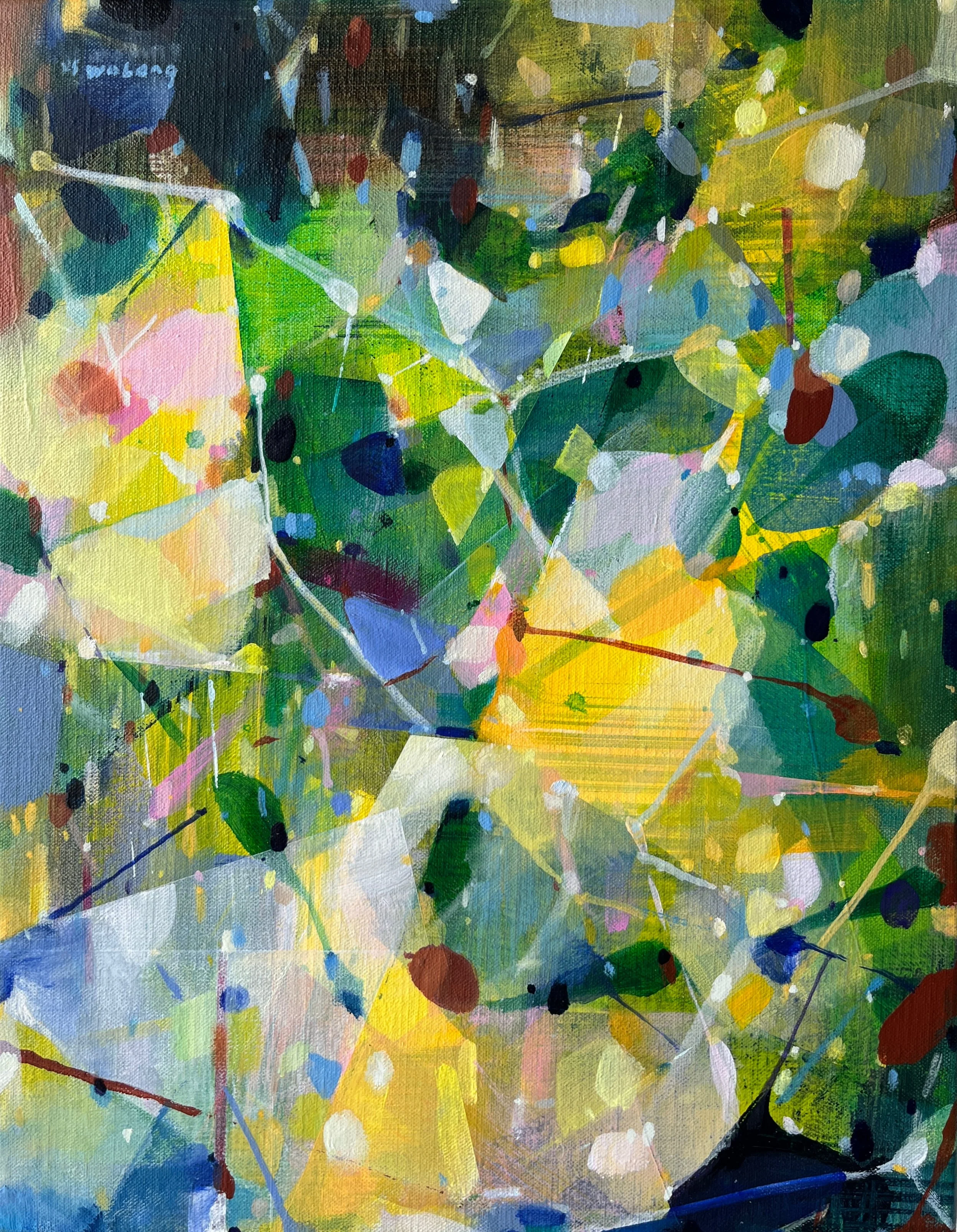 WoLongChuang_Spacetime Crystal-Green_2025_Oil on Canvas_41x31.5cm.JPg