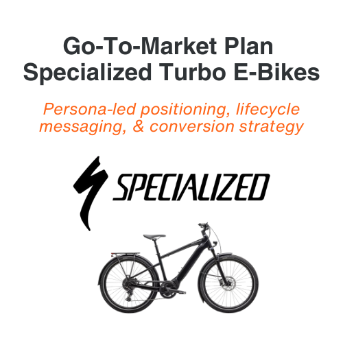 Specialized Turbo E-Bikes Go-To-Market Plan