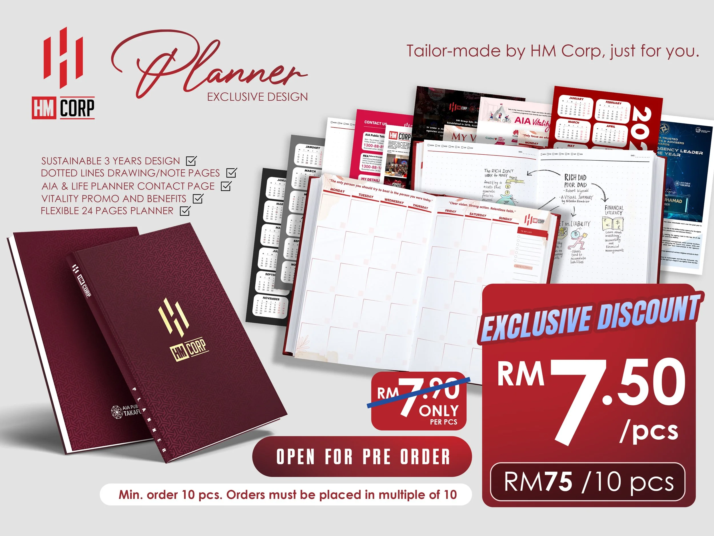 10s HM CORP Planner Special Edition BUNDLE PROMO