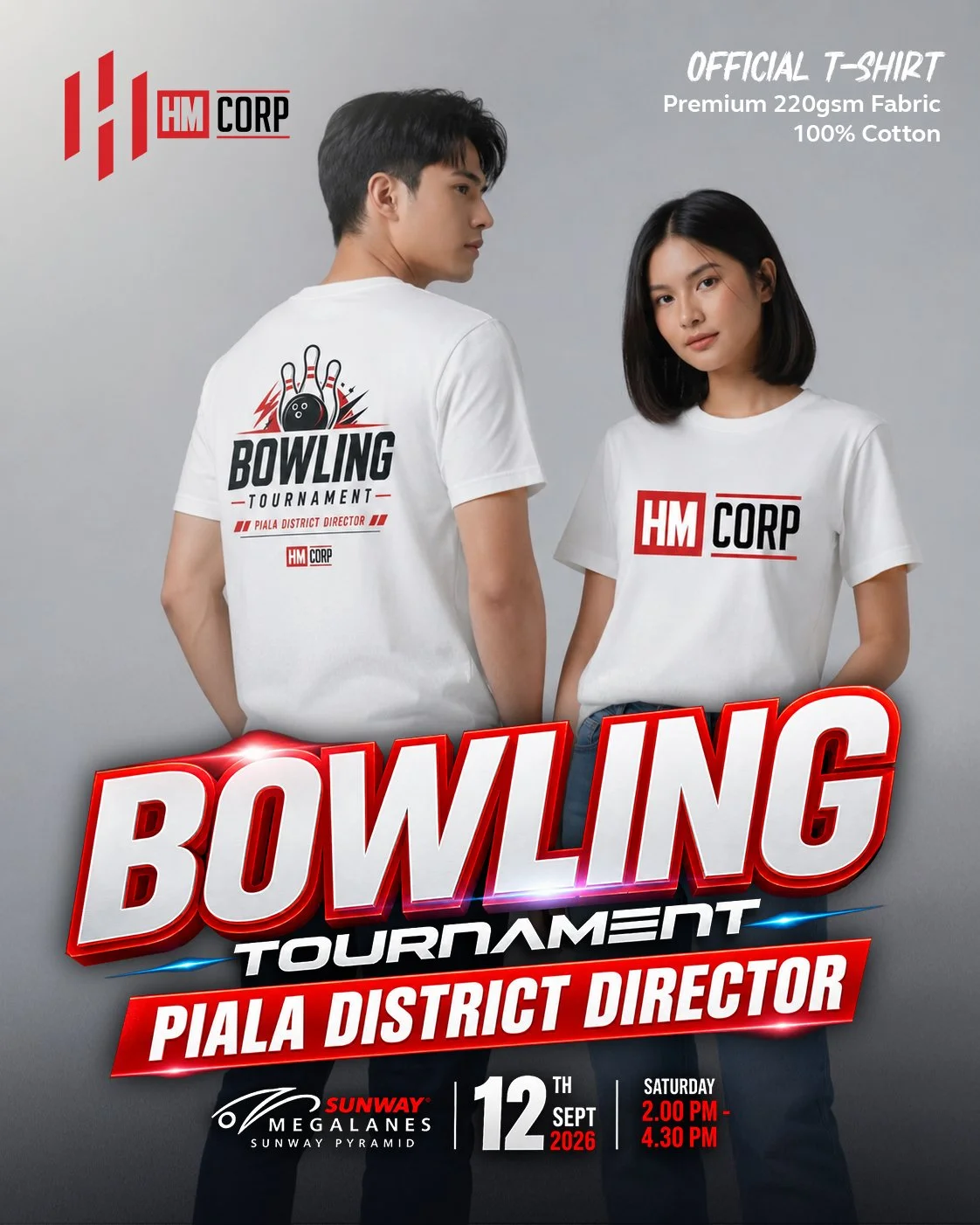 [2nd Batch] 2026 Bowling Tournament DD Cup | 100% Cotton Shirt