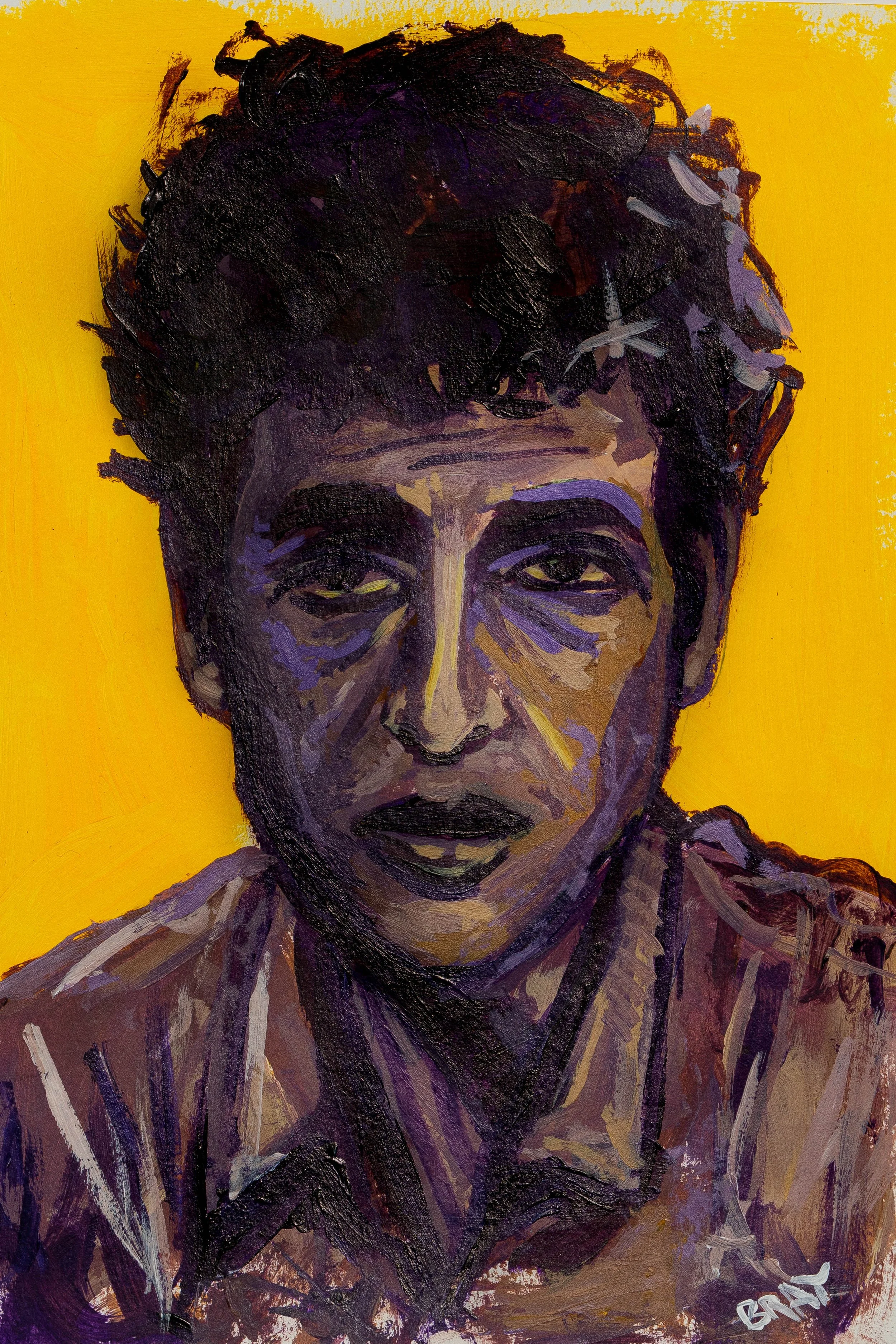 Bob Dylan Painting Print