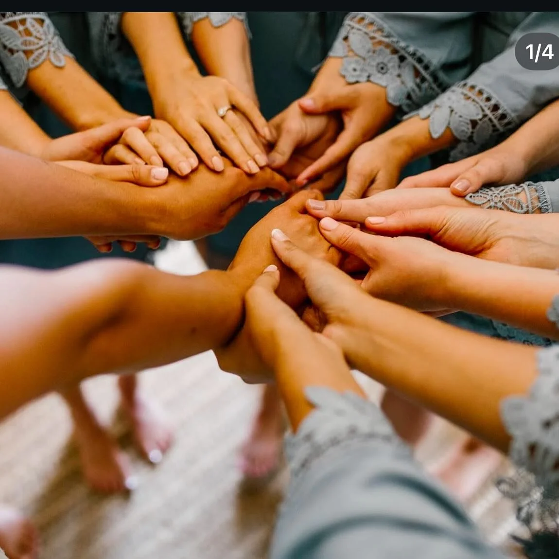 The calm moments before the big moment with your best friends all praying over your future gives me that goosebump feeling ✨❤️