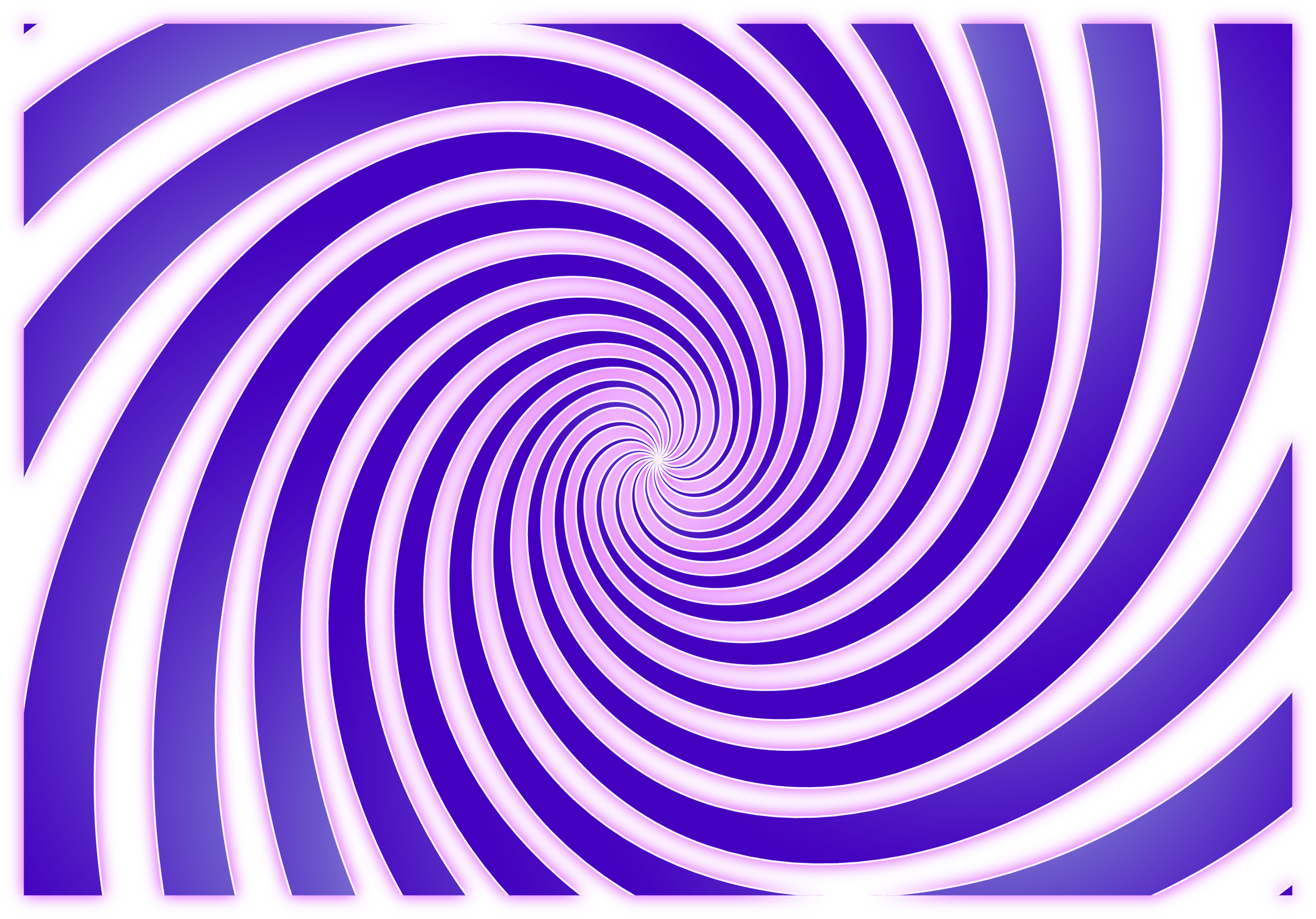 A neon purple and blue spiral tunnel with bright glow effect.
