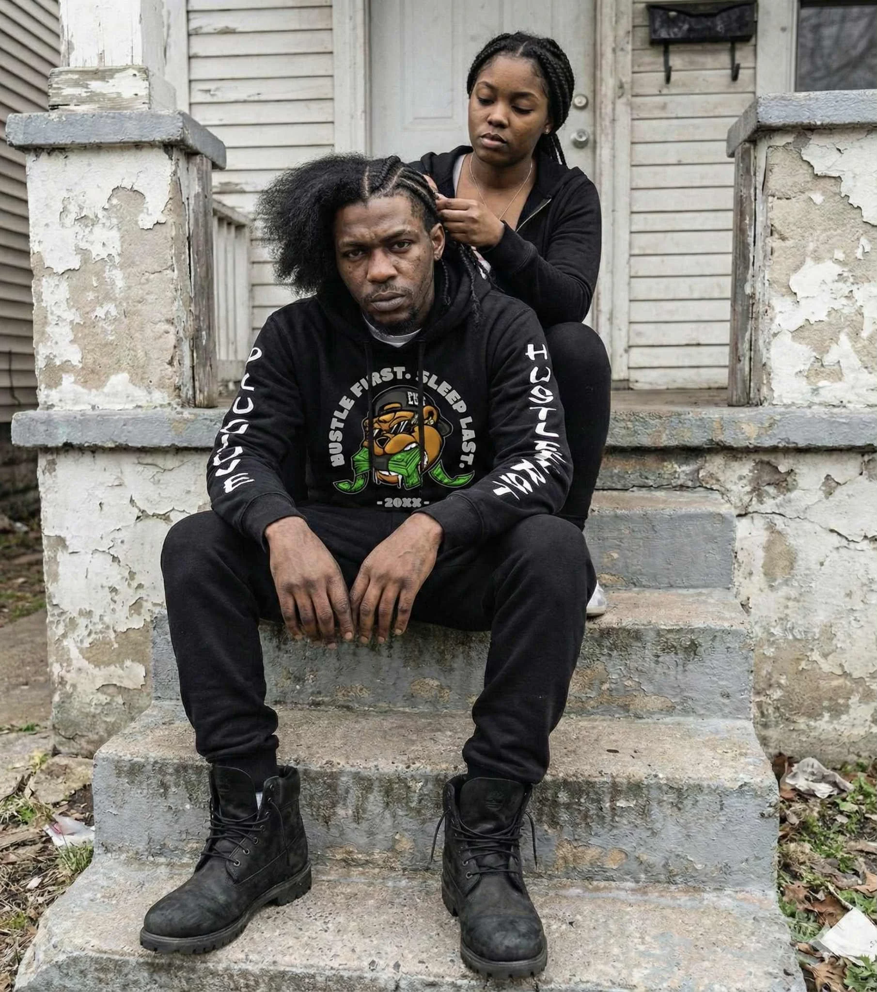 Black on Black Jogging Suit