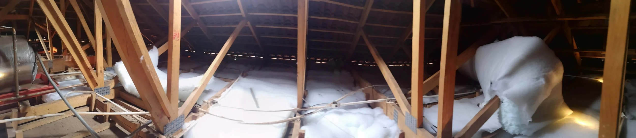 Attic space. Ceiling Insulation Gauteng