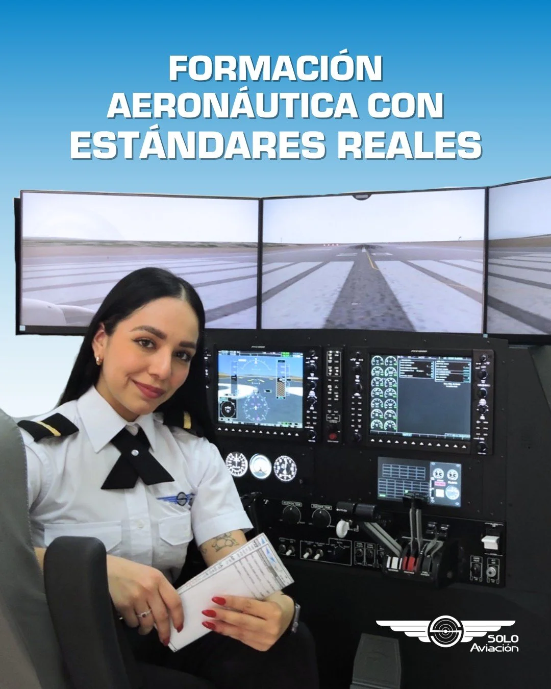 En SOLO Aviaci&oacute;n la formaci&oacute;n se construye con procesos claros, flota propia e instructores con experiencia real.
La seguridad y la preparaci&oacute;n no se improvisan: se trabajan todos los d&iacute;as.
Nuestra meta son tus alas. ✈️