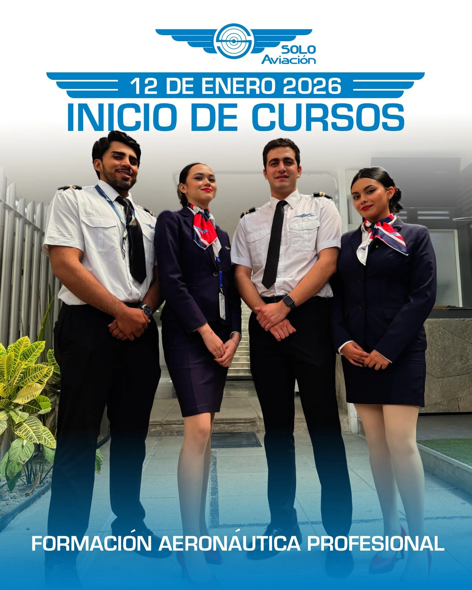 &iexcl;El 2026 es el a&ntilde;o de tus alas! ✈️

🚨&iexcl;INSCRIPCIONES ABIERTAS!🚨

Cumple tu meta de volar. Da tu primer paso en la aviaci&oacute;n con nosotros, donde nuestra meta  son tus alas.
Inicia tu formaci&oacute;n como:

🧑&zwj;✈️ Piloto P