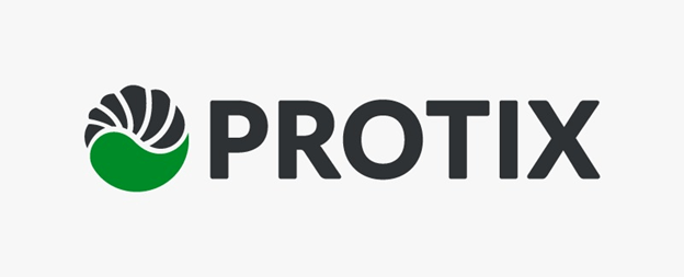 Logo van PROTIX met groene en zwarte kleuren