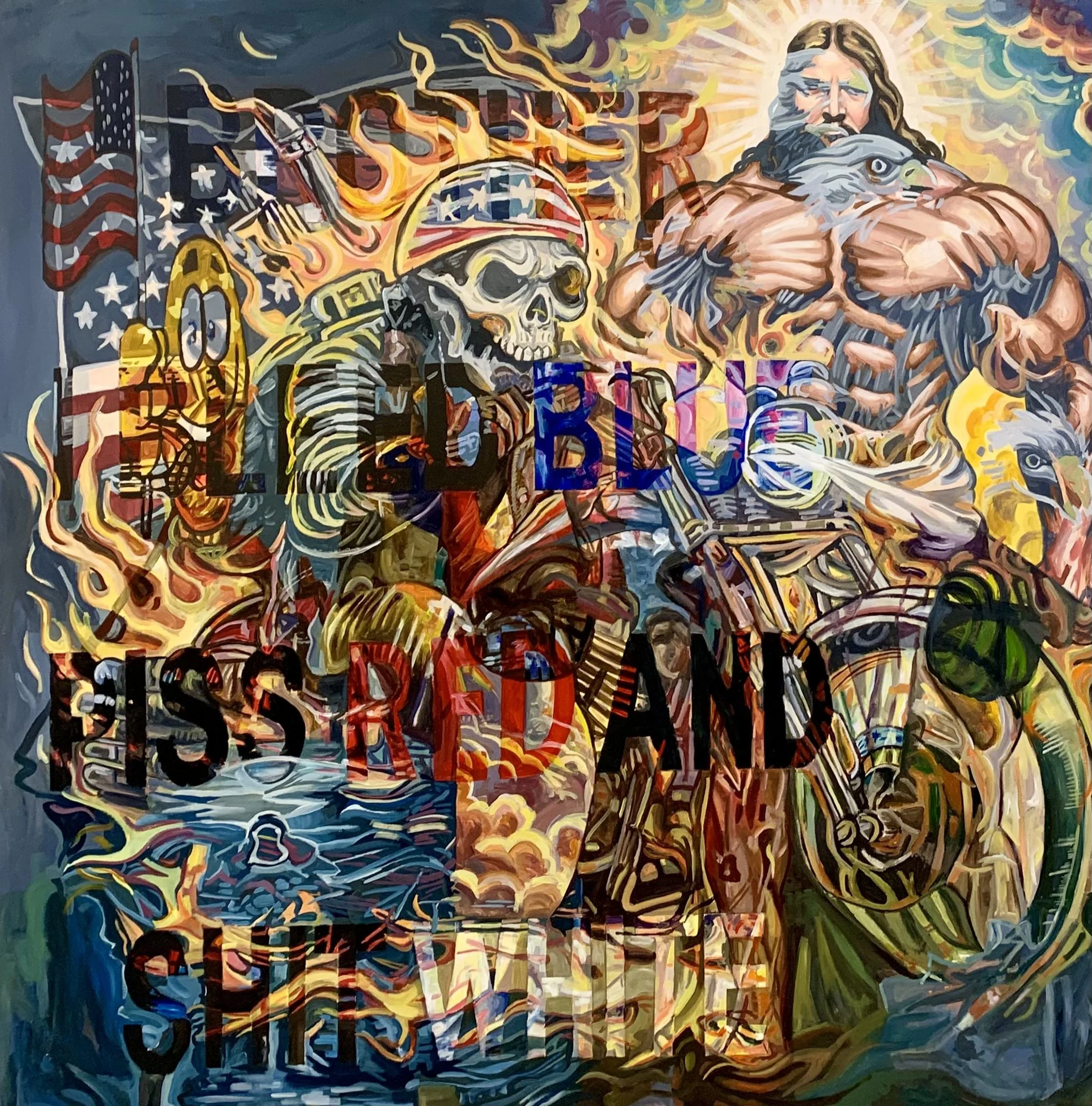 my doctor says something is wrong with me... acrylic on canvas