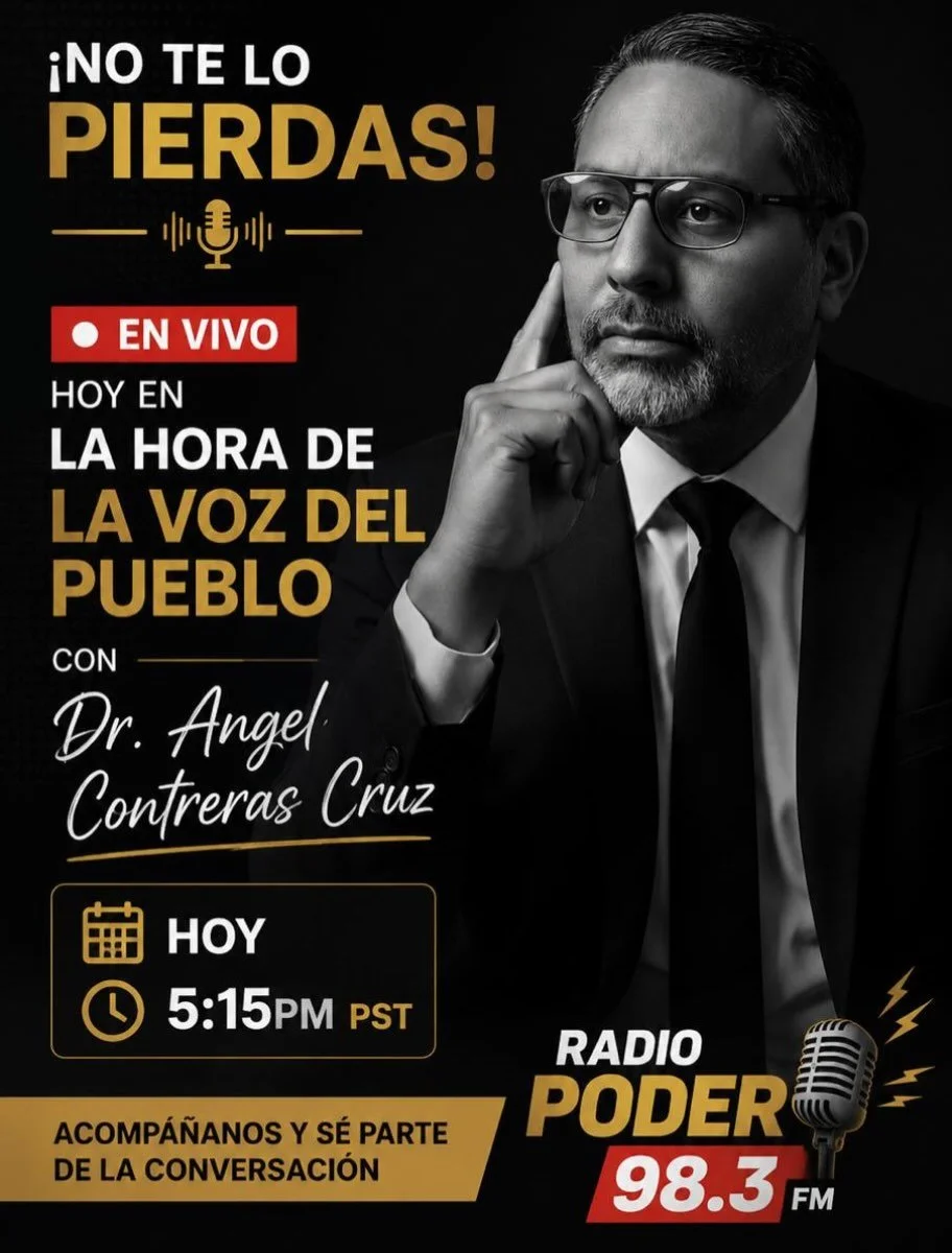 Tune in to catch our client @dr.angelcontrerascruz at @radiopoder98.3 today at 5:15PM