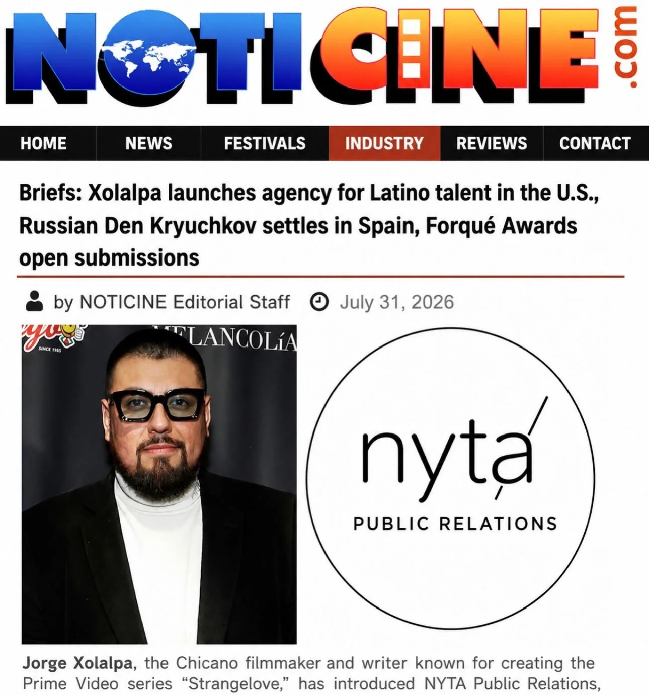 Thank you @noticinecom for giving us a space to announce to the world that WE ARE HERE! 

@palomeragroup