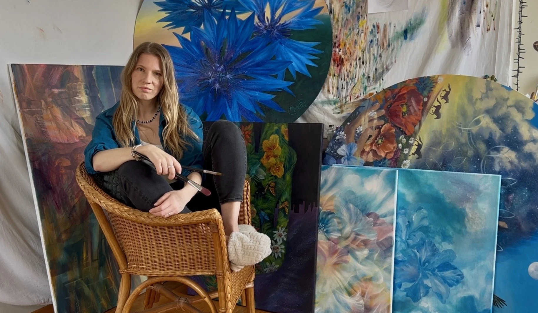 Painting flowers and butterflies while the big guys with the big bucks are tearing this world apart