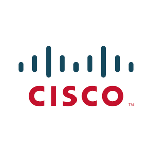 Logo Cisco avec des lignes verticales bleues représentant des signaux