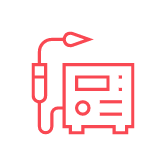 Letra de teléfono con auricular y teléfono fijo