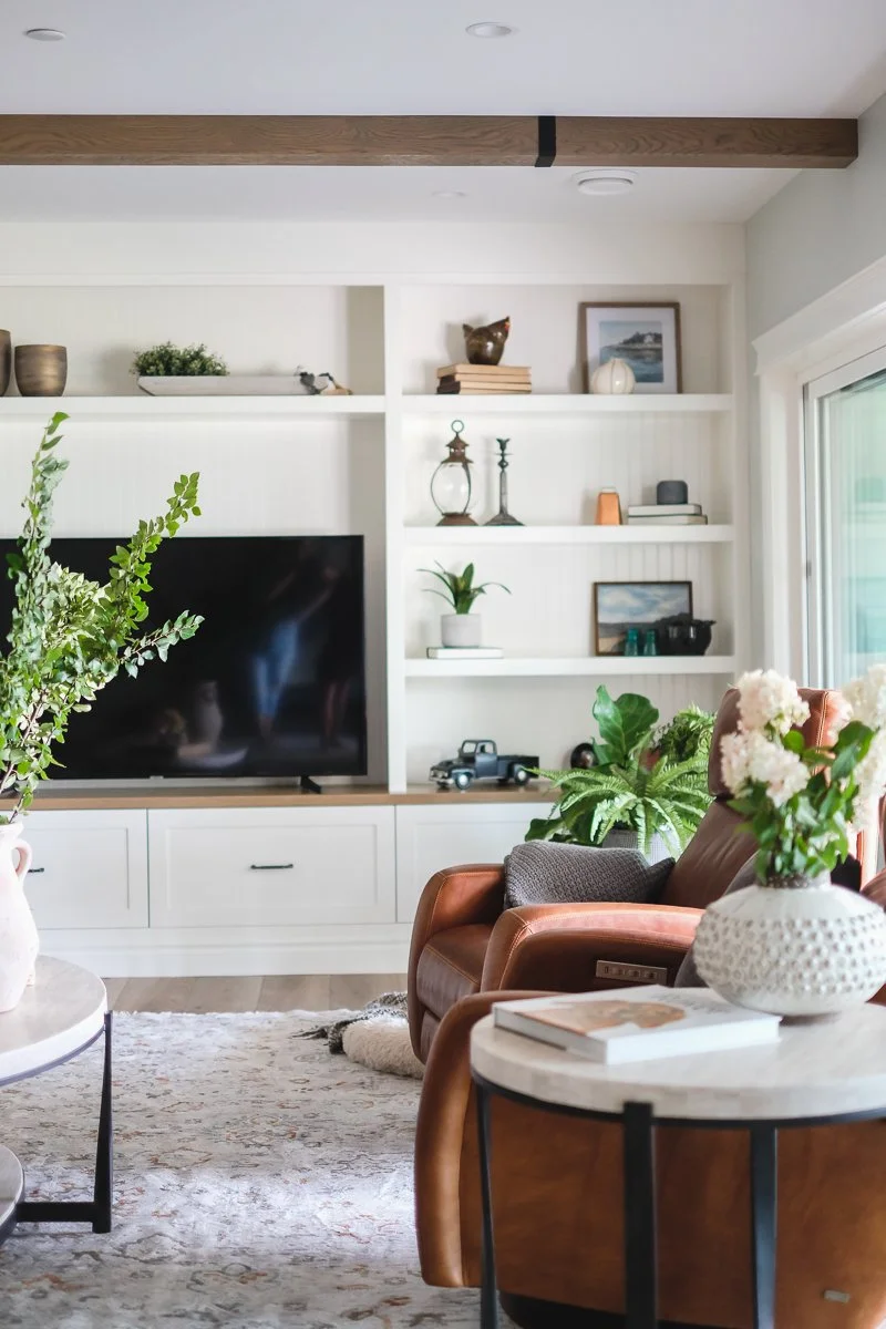 Luxury interior designed living room on Vancouver Island
