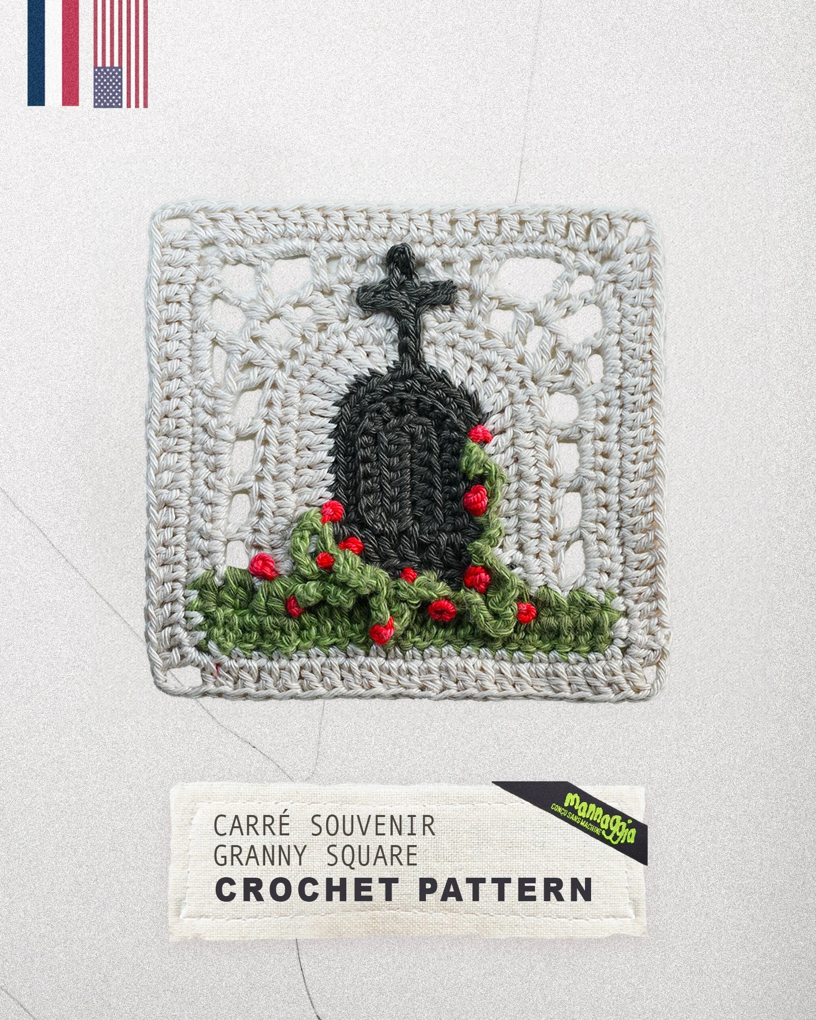 GRANNY SQUARE  SOUVENIR – PATRON CROCHET PDF