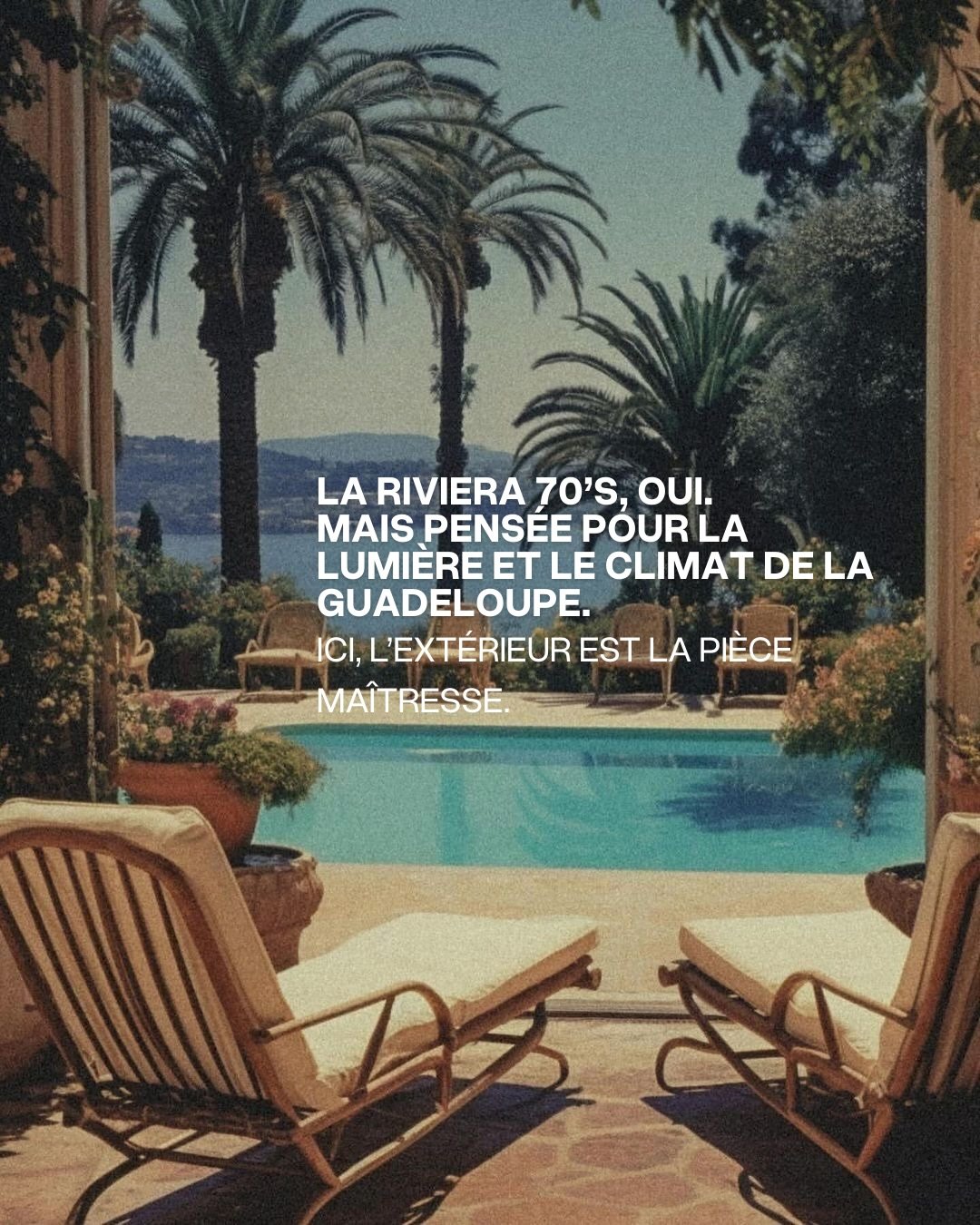 En Guadeloupe, l&rsquo;ext&eacute;rieur n&rsquo;est pas un bonus.
C&rsquo;est le c&oelig;ur de la maison.

Alors on arr&ecirc;te le mobilier &ldquo;pos&eacute; l&agrave;&rdquo; et on commence &agrave; composer.

Inspirez-vous de ces codes simples et 