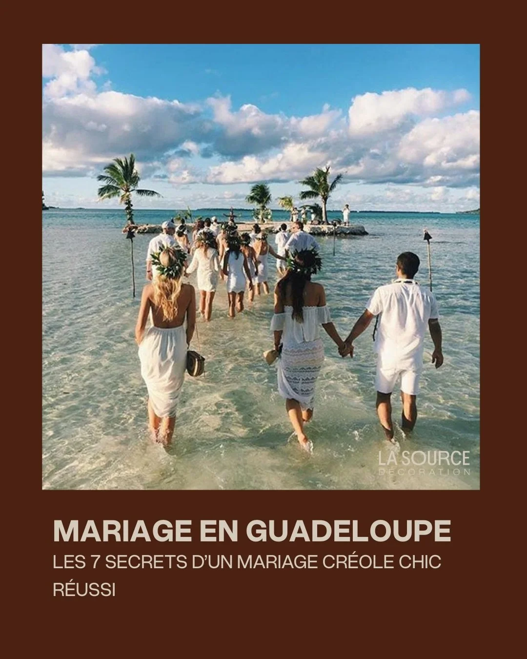 Mariage en Guadeloupe : les 7 secrets d&rsquo;un mariage cr&eacute;ole chic r&eacute;ussi.

Un mariage cr&eacute;ole chic n&rsquo;est ni folklorique.
Ni surcharg&eacute;.

C&rsquo;est un &eacute;quilibre subtil entre :
la lumi&egrave;re,
les mati&egr