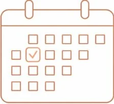 Illustratie van een kalender.